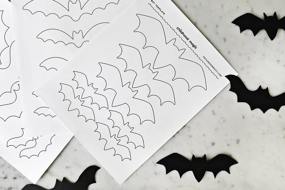 Bat Template Childhood Magic