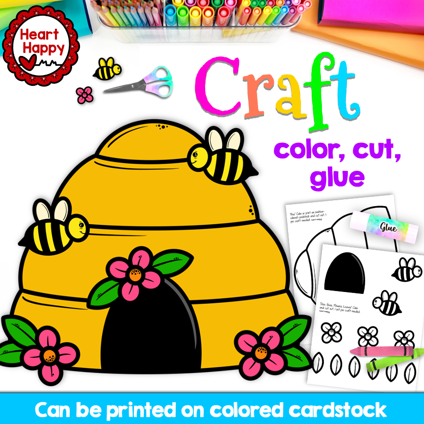 Beehive Craft Spring Craft State Symbols Made By Teachers