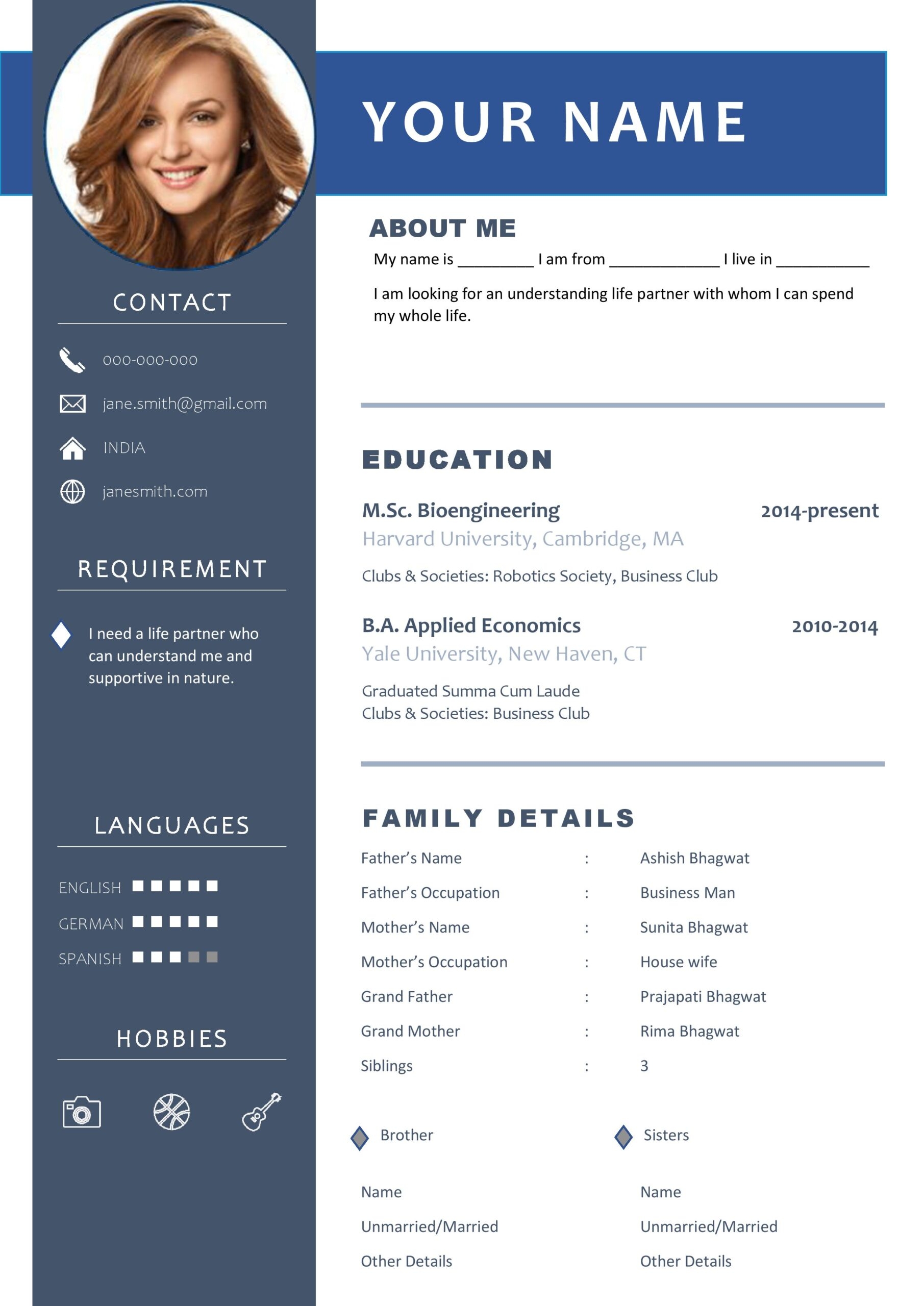 Bio Data Format Fill Online Printable Fillable Blank Ms Word Format Bio Data Format Fill Online Printable Fillable Blank Ms Word Format