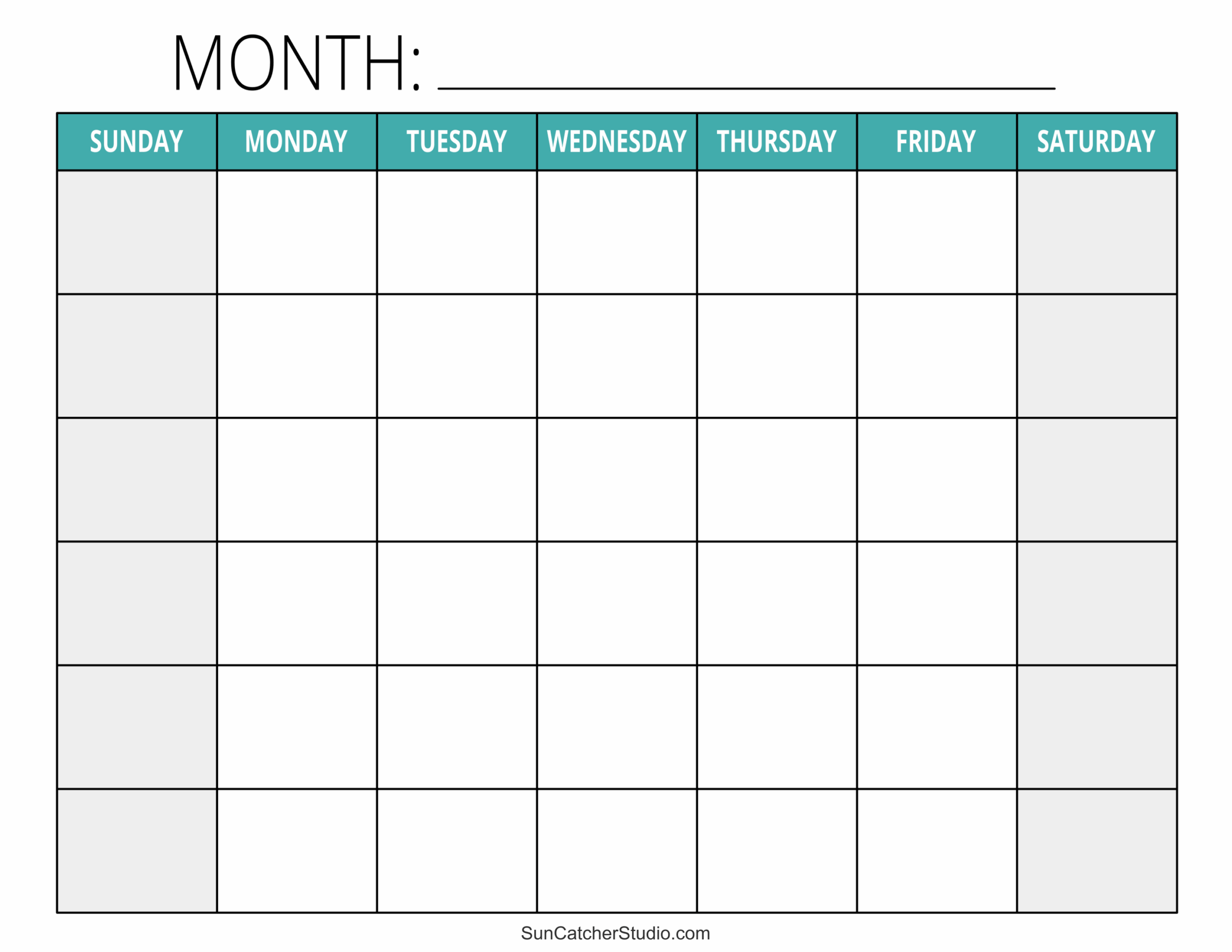 Blank Calendar Templates Free Printable Pages Free Printables Blank Calendar Templates Free Printable Pages Free Printables