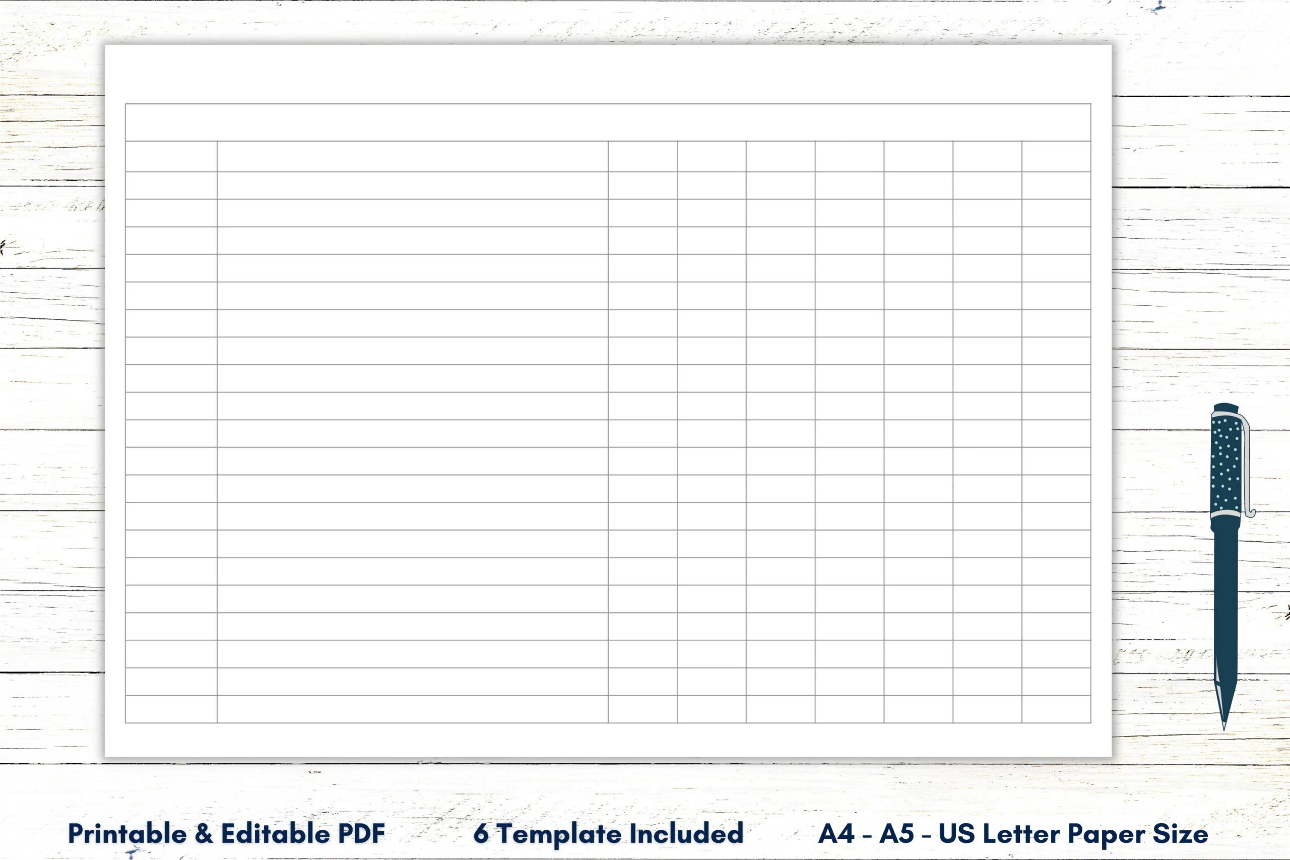 Printable Chart Template