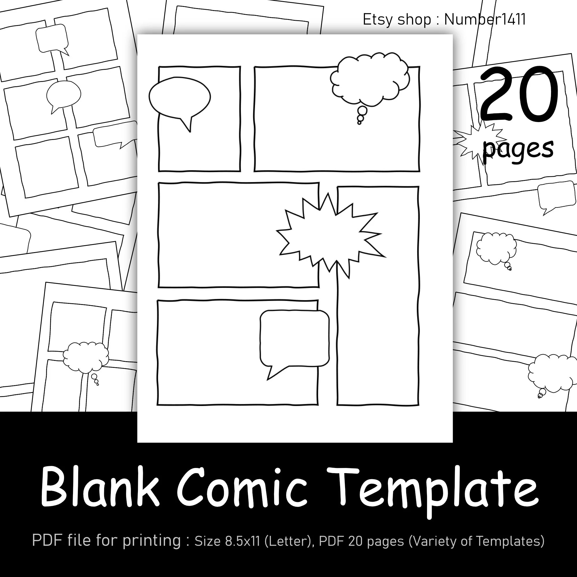 Printable Comic Template