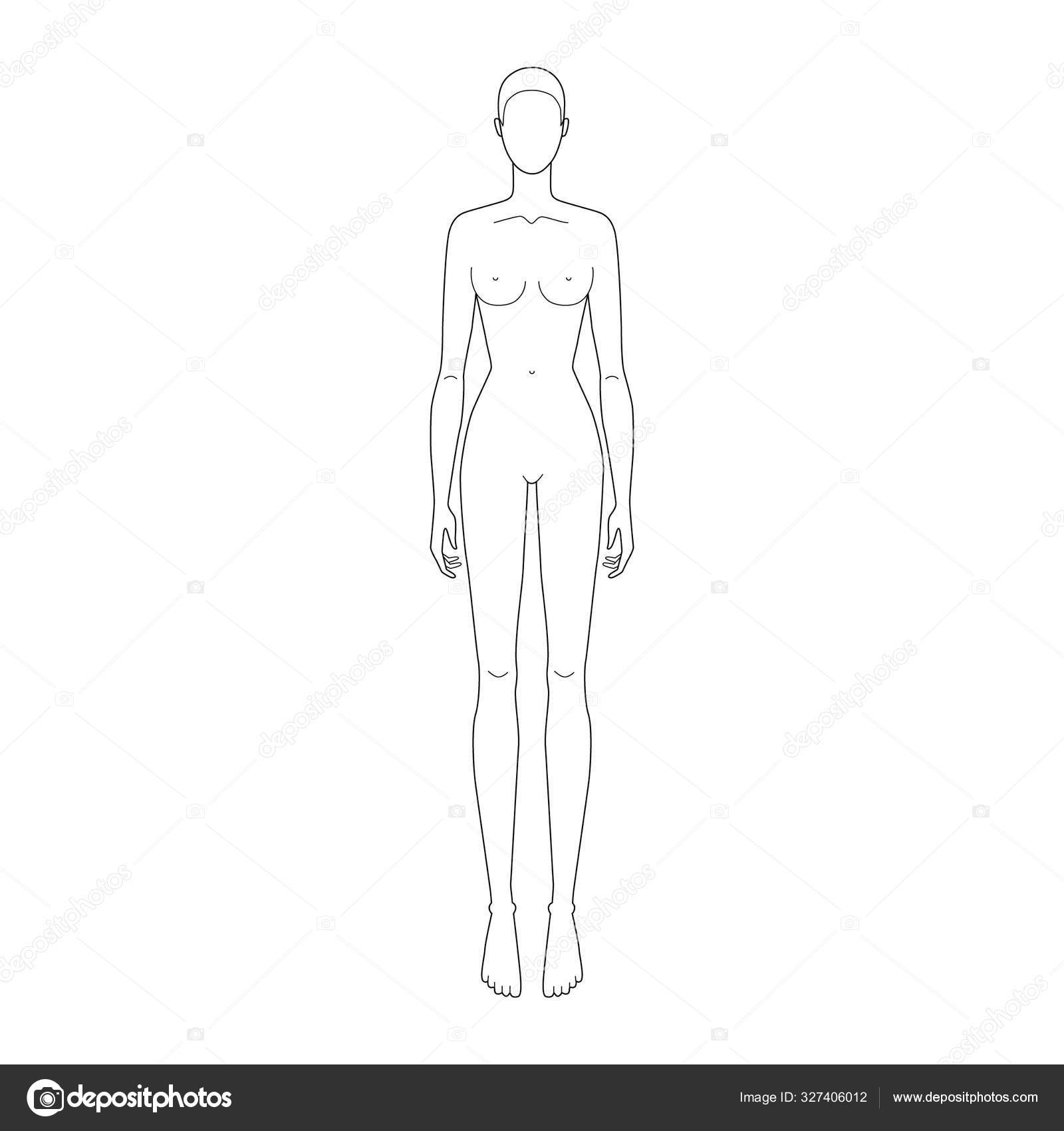 Blank Fashion Model Sketch Blank Fashion Model Sketch