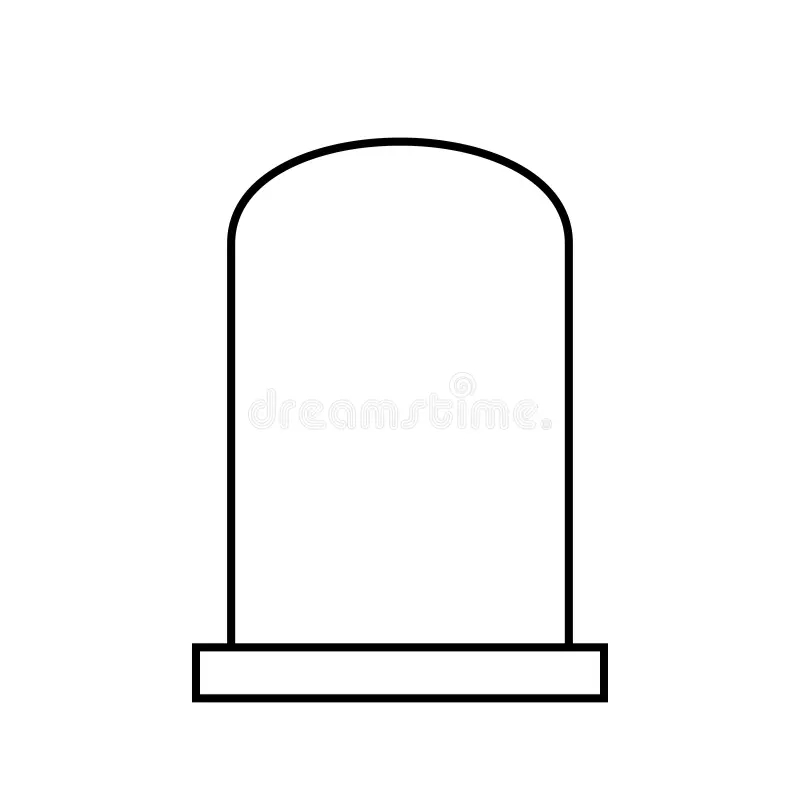 Blank Headstone Vector Stock Vector Illustration Of Burial 208063200