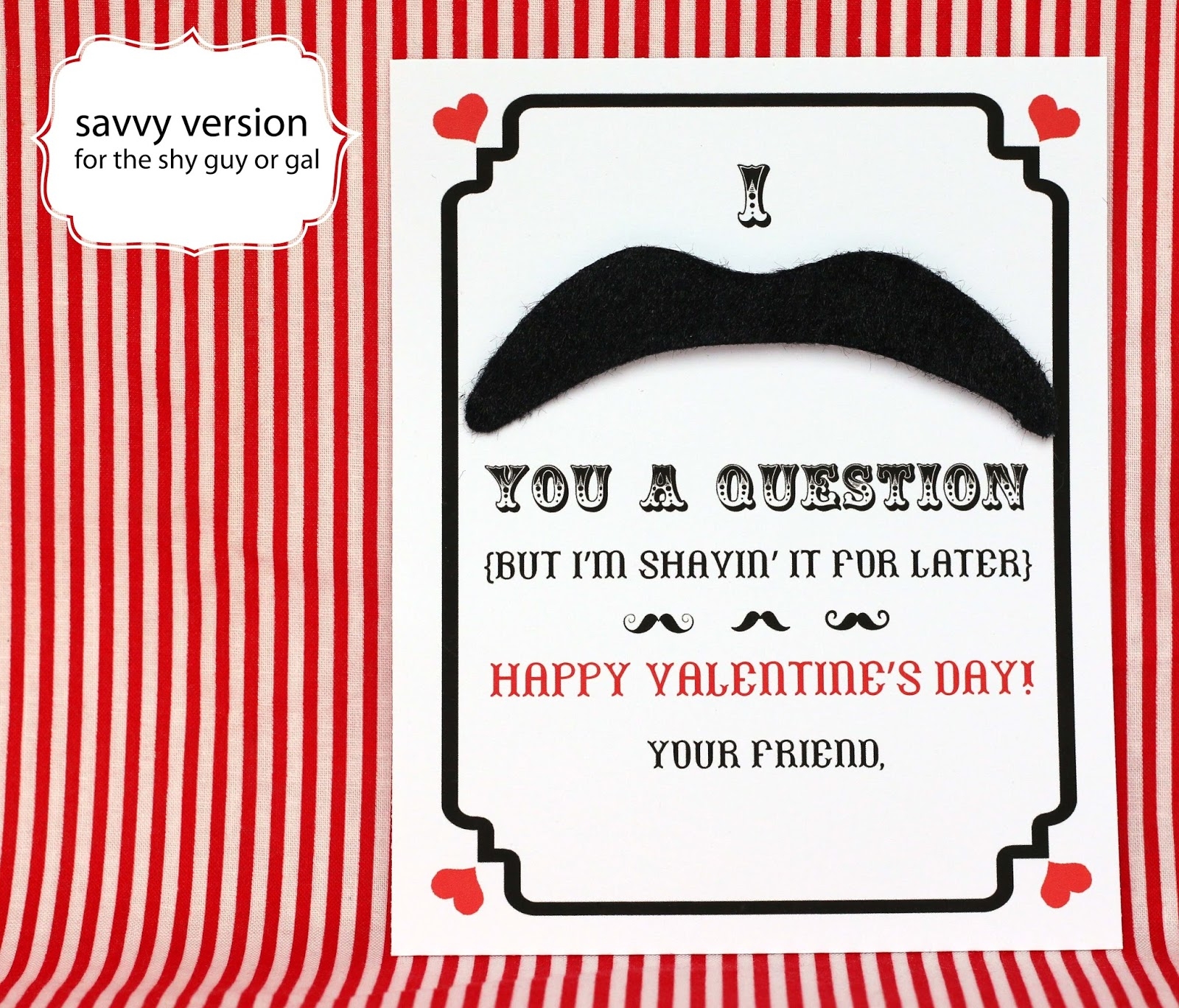 Bliss Bloom blog A Craft And Lifestyle Journal Make Mustache Valentine s Day Cards Free Printable