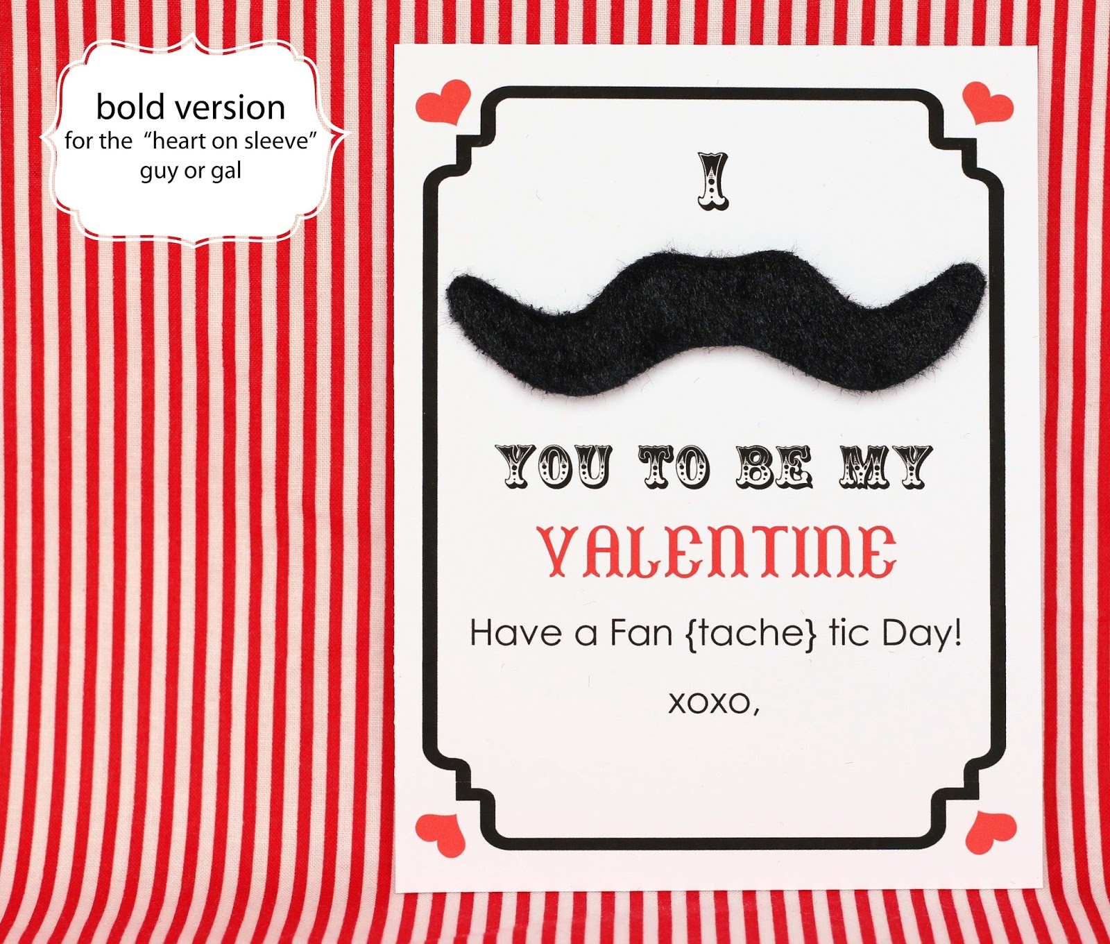 Bliss Bloom blog A Craft And Lifestyle Journal Make Mustache Valentine s Day Cards Free Printable