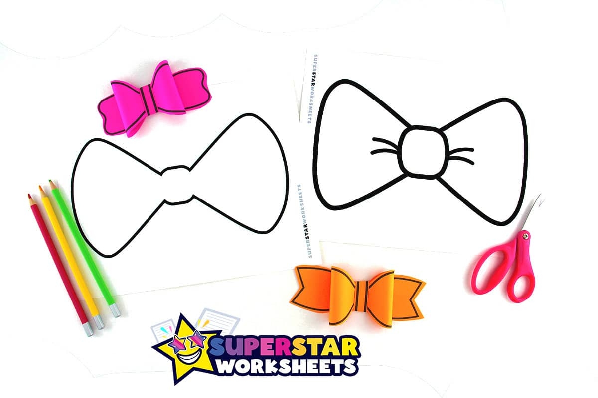 Bow Template Superstar Worksheets