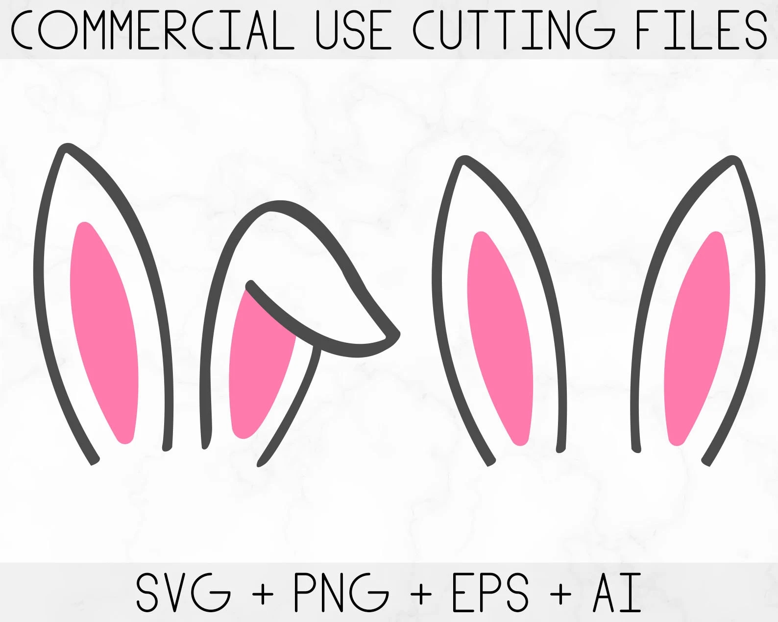 Bunny Ear Template Etsy