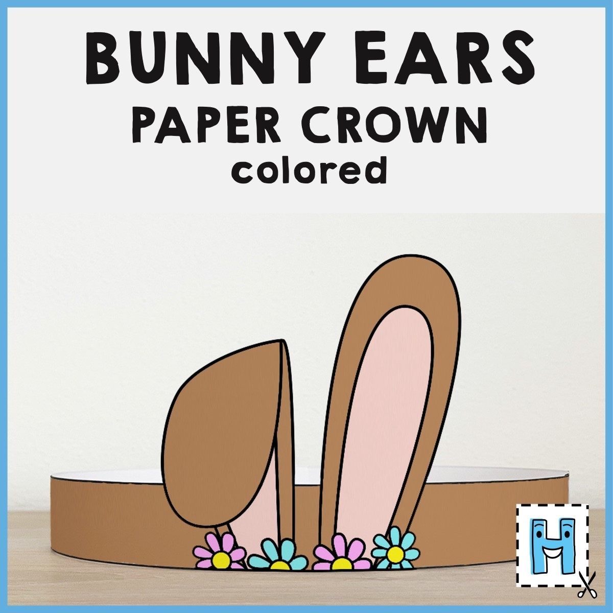 Bunny Ears Easter Paper Crown Headband Printable Spring Craft Activity Made By Teachers