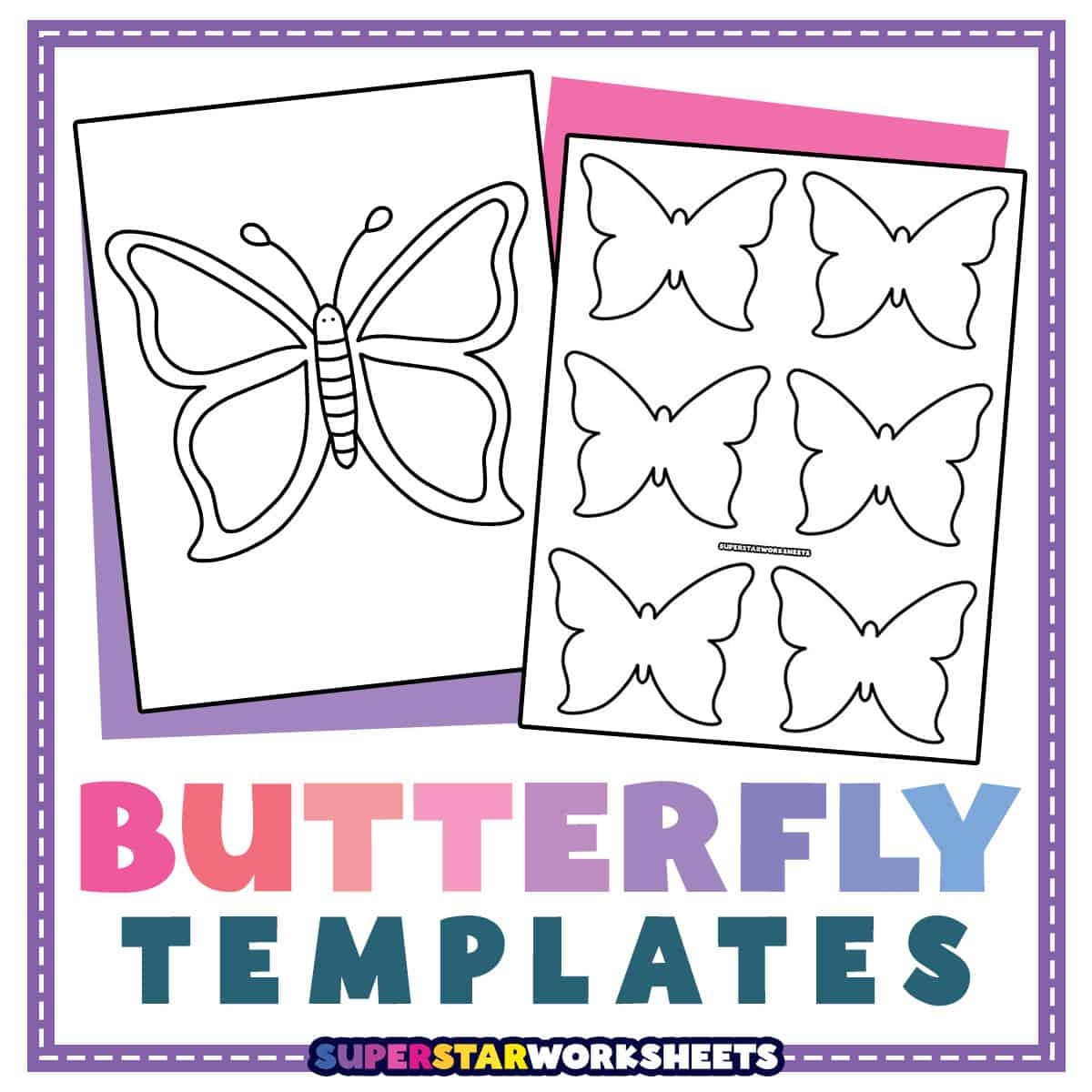 Free Printable Large Butterfly Template