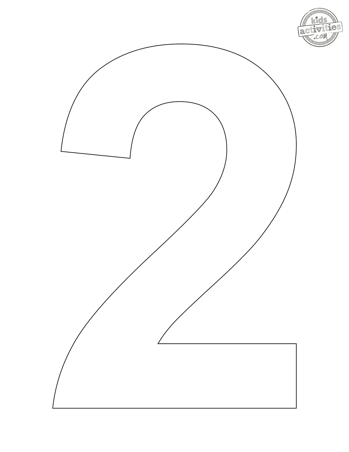 Printable Number Templates