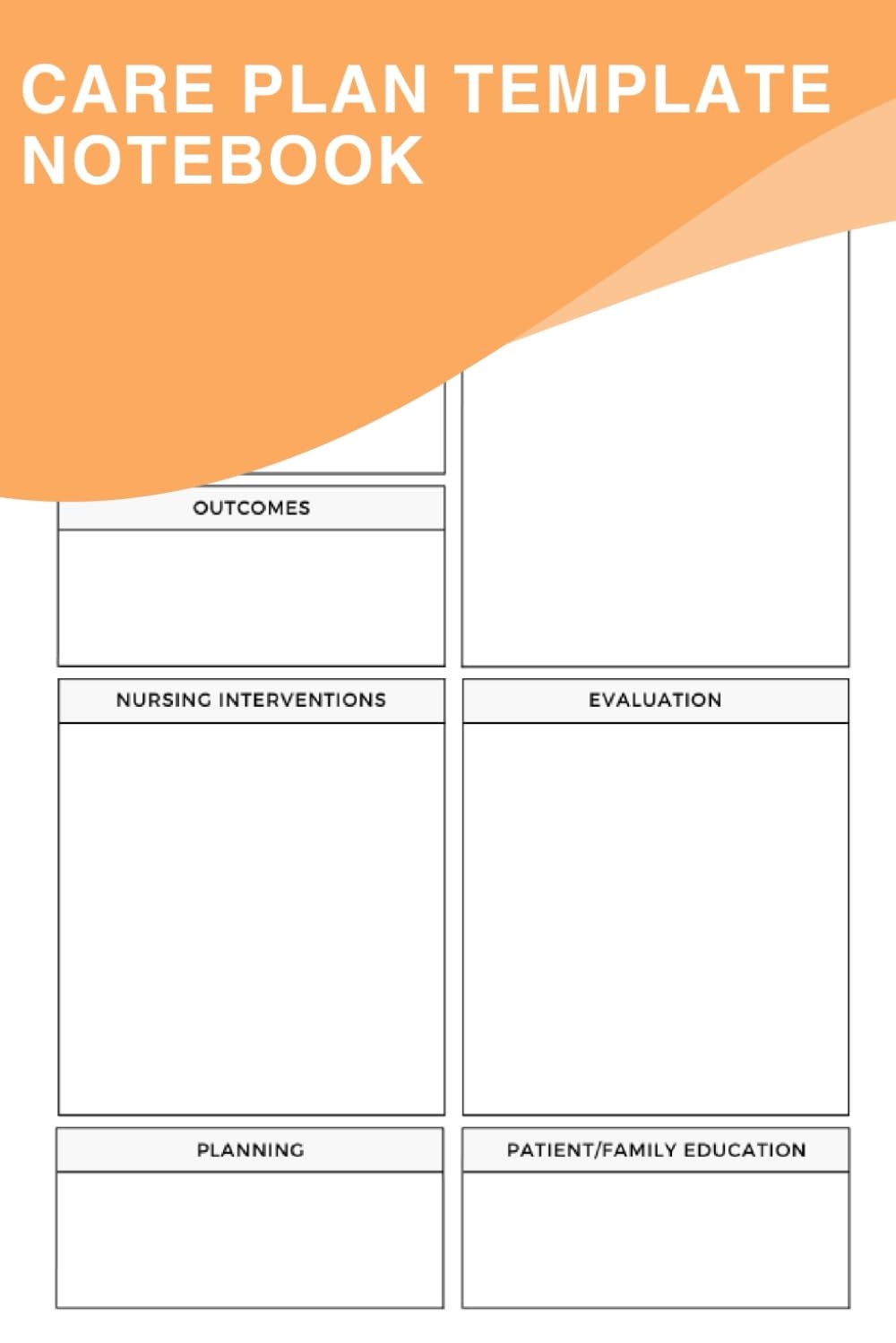 Care Plan Template Notebook For Nursing A Blank Template To Assist Healthcare Professionals In Efficiently Organizing And Documenting Care Plans For Their Patients Dragonfly Awakened Amazon Books