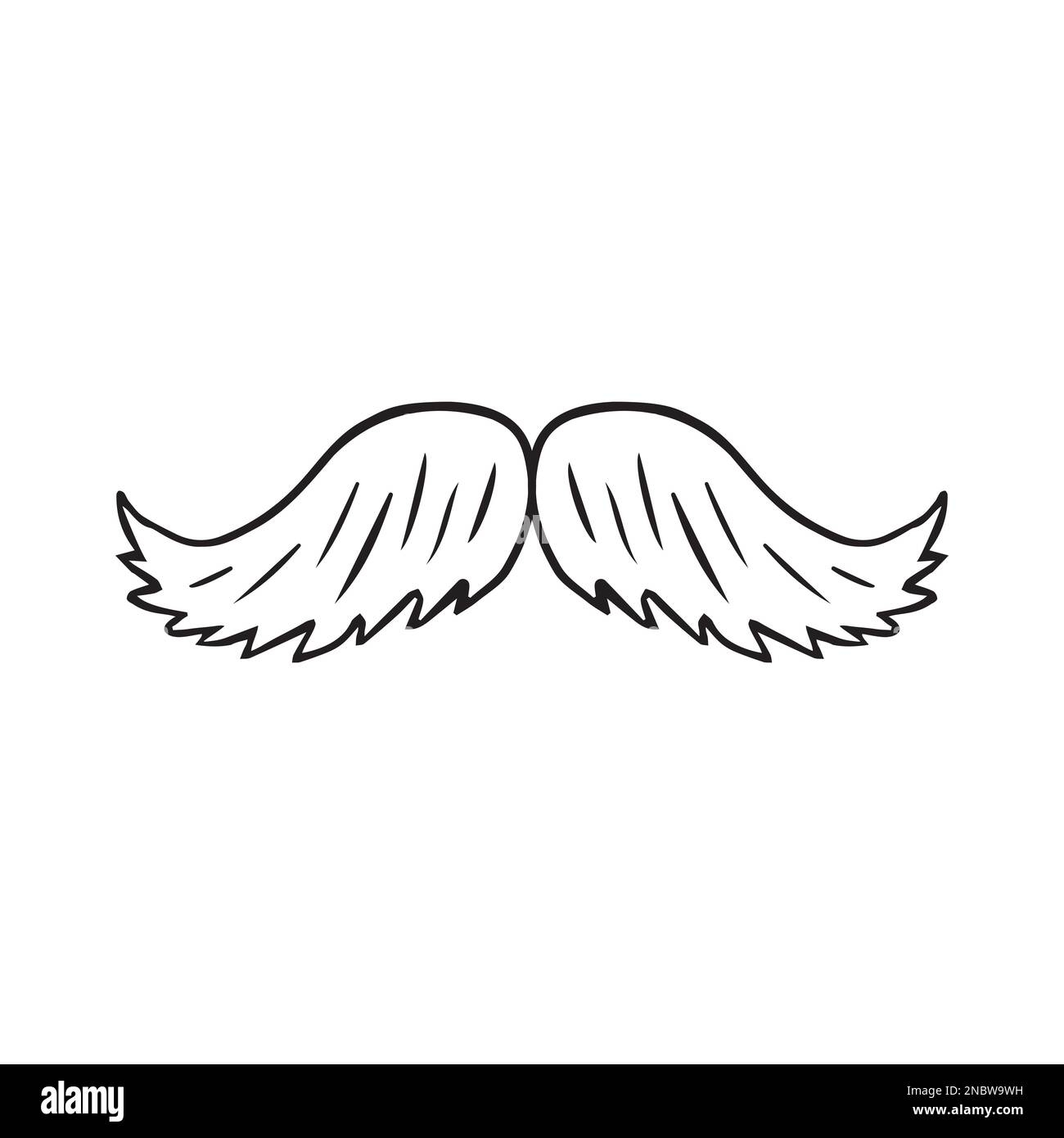 Cartoon Mustache Black And White Stock Photos Images Alamy