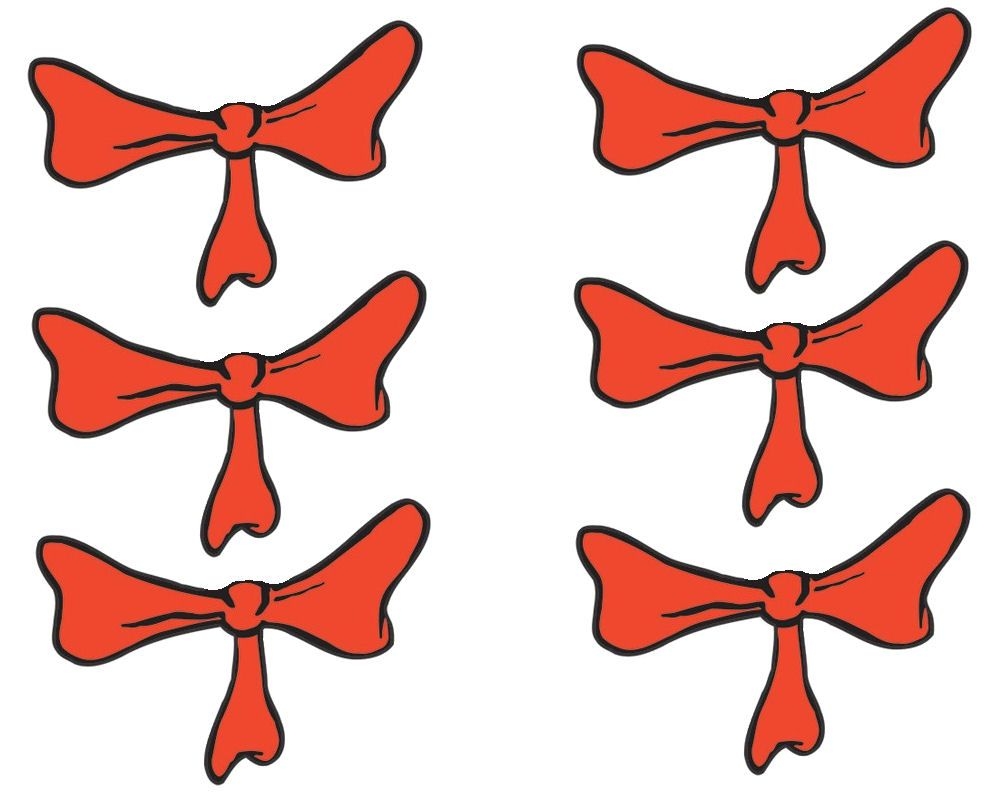 Cat In The Hat Bow Tie Template Outlet Cat In The Hat Costume Hat Bowtie Dr Seuss Tie Dress Up Adults Kids Book Week 