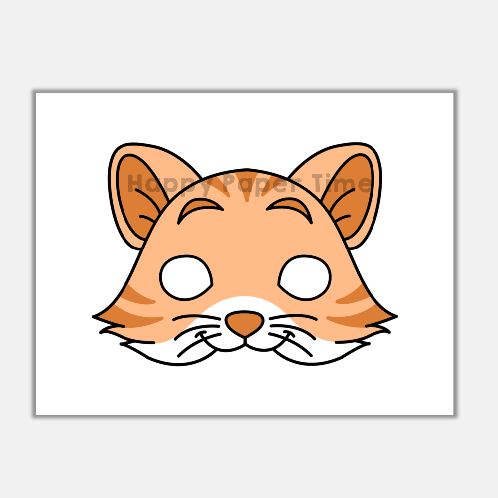 Printable Cat Face Template