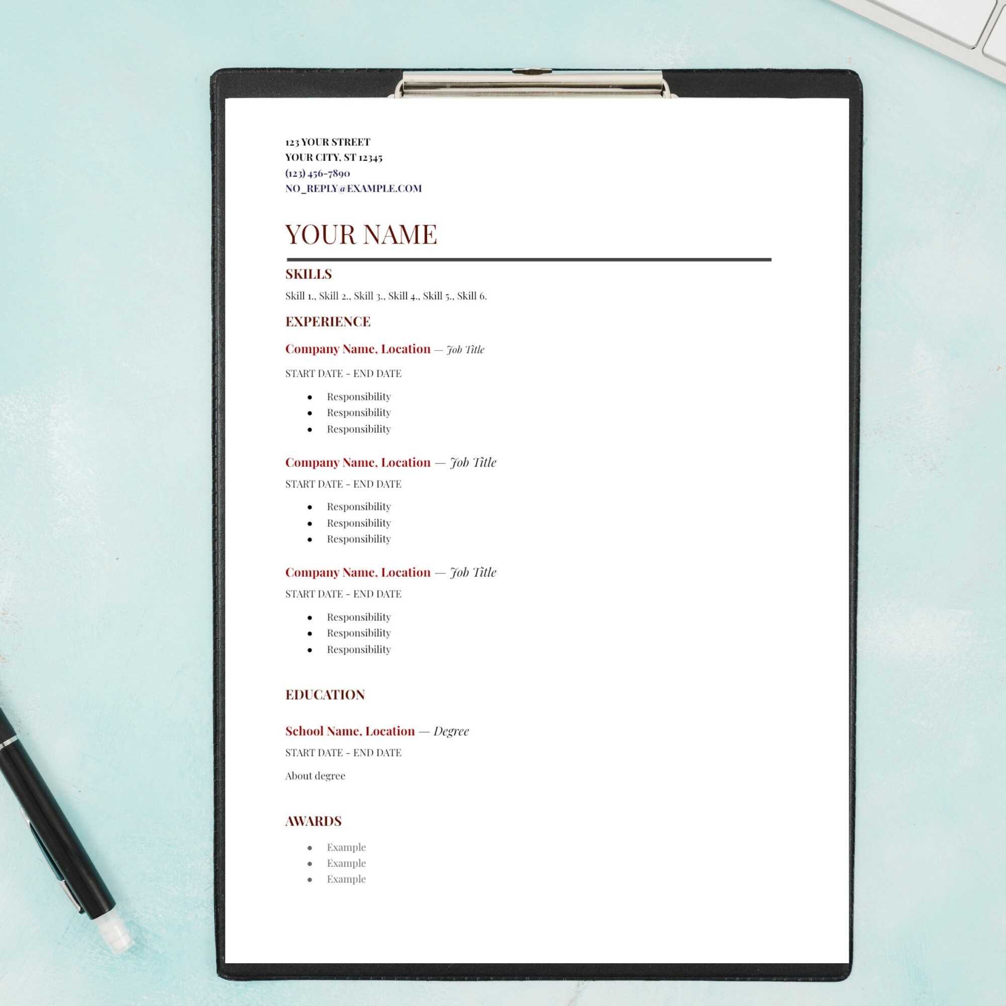 Cheap Resume Resume Templates Etsy