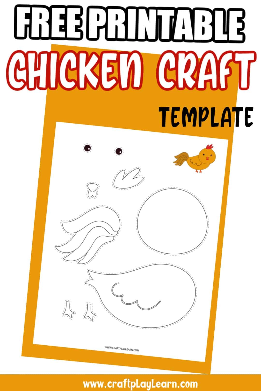 Printable Chicken Template