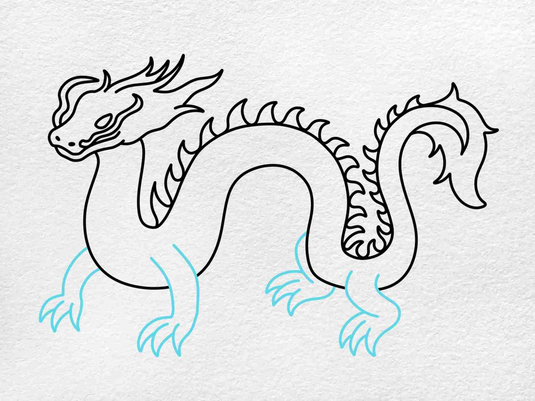 Chinese Dragon Drawing easy HelloArtsy