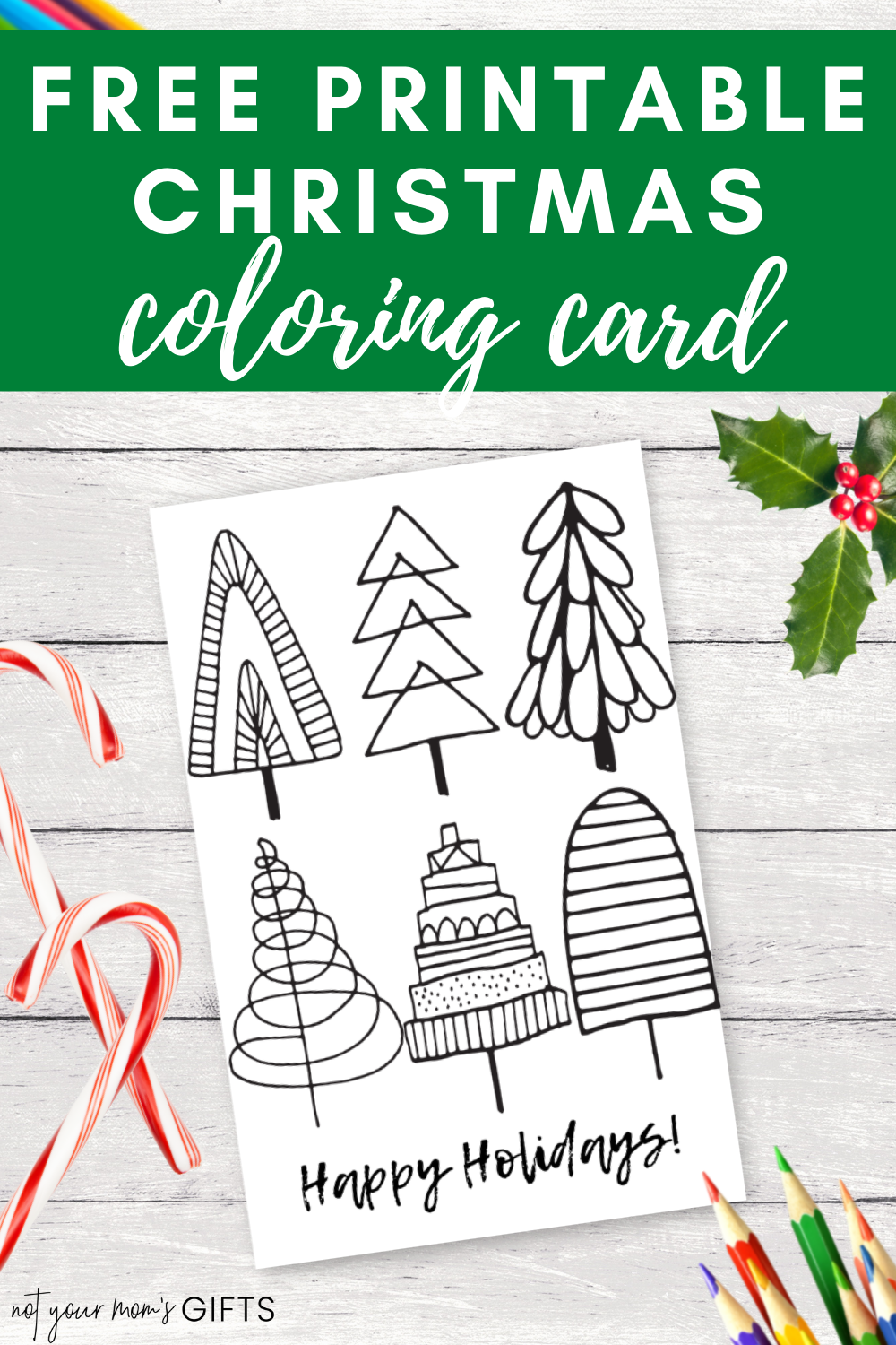 Christmas Card To Color Free Printable Half Fold Not Your Mom s Gifts Christmas Card To Color Free Printable Half Fold Not Your Mom s Gifts