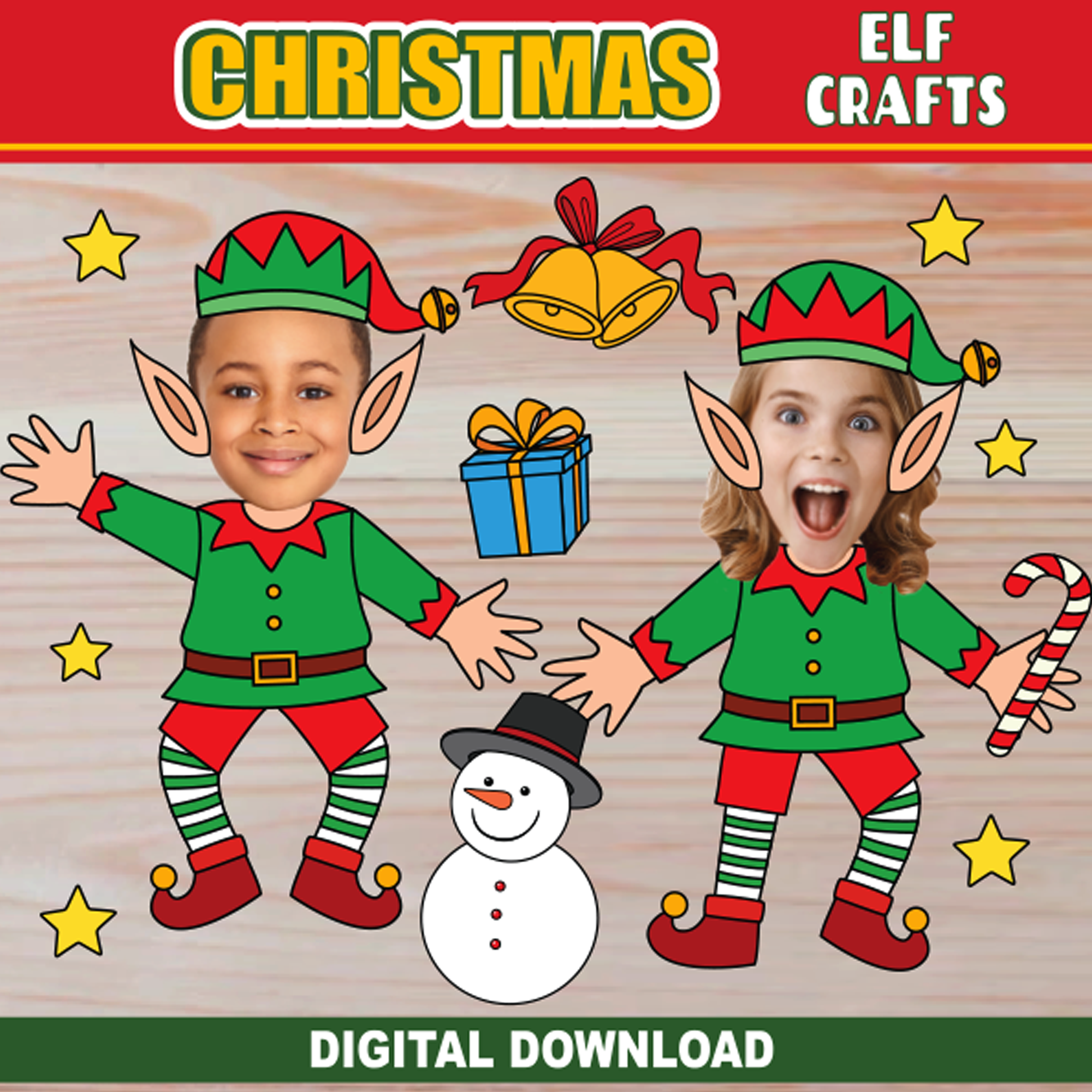 Christmas Craft For Kids Elf YourSelf DIY Christmas Paper Craft 