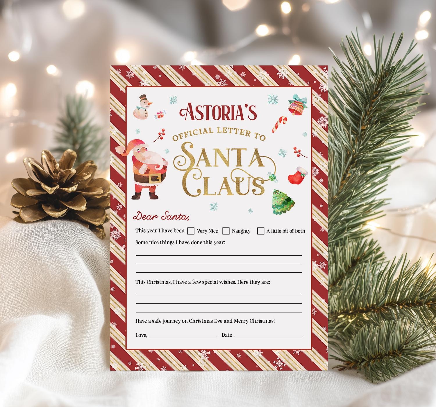 Free Printable Santa Letters Templates Free Printable Santa Letters Templates