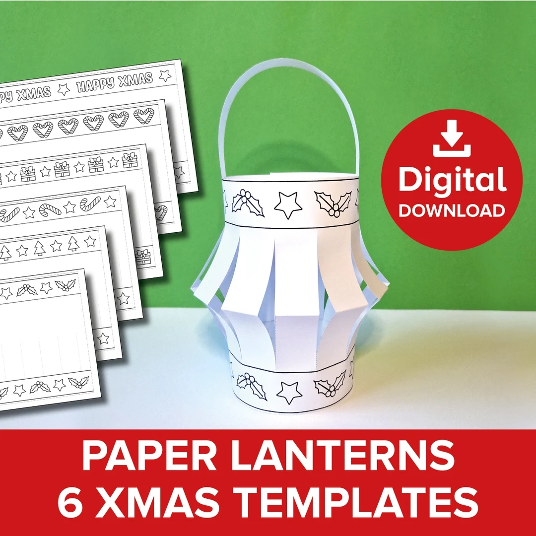 Printable Paper Lantern Template Pdf