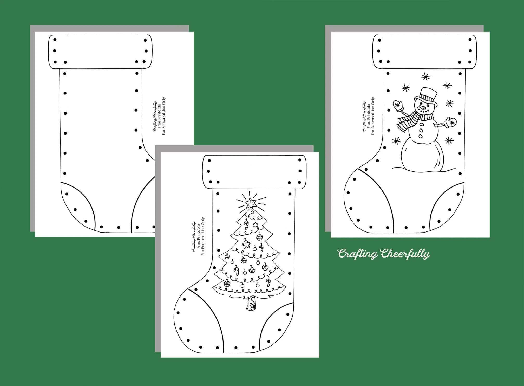 Christmas Stocking Craft For Kids Crafting Cheerfully