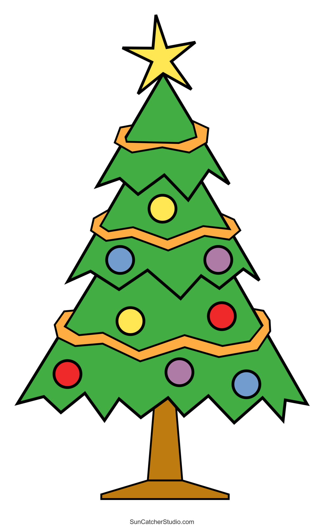 Christmas Tree Templates And Stencils Free Printable Patterns Free Printables Monograms Design Tools Patterns U0026 DIY Projects