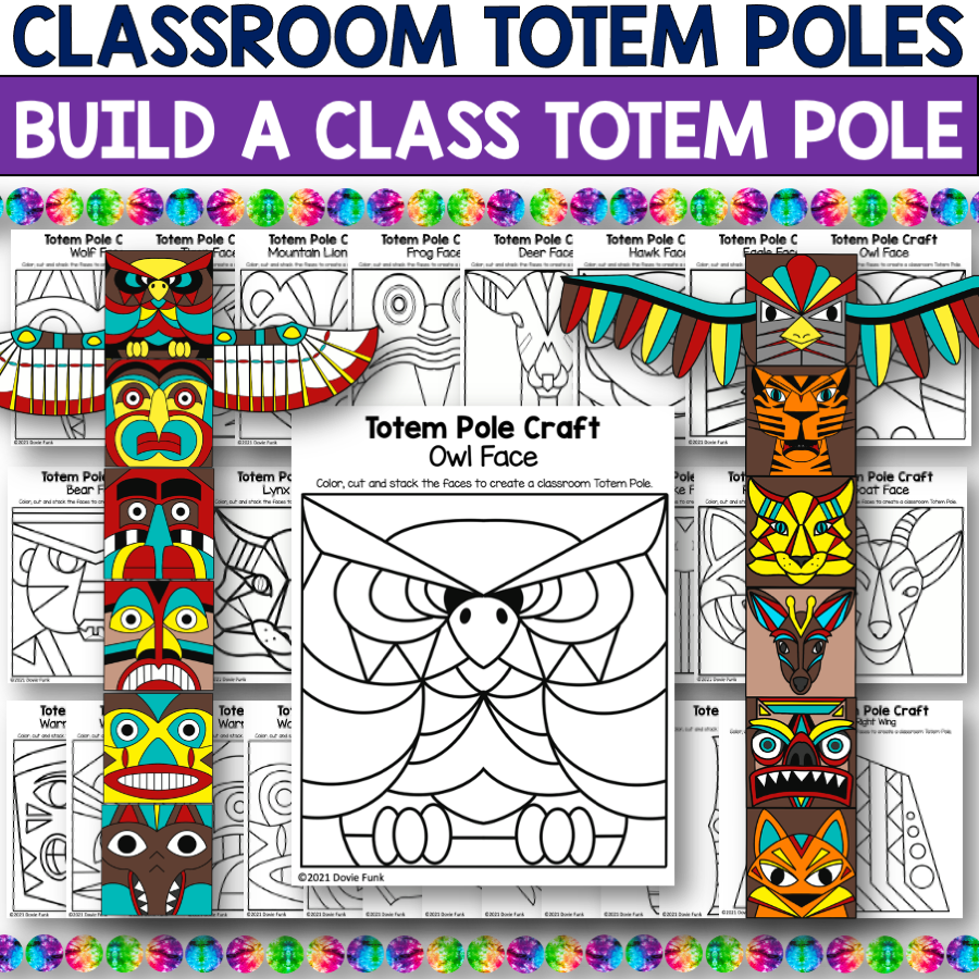 Classroom Totem Pole Craft Project Made By Teachers Classroom Totem Pole Craft Project Made By Teachers