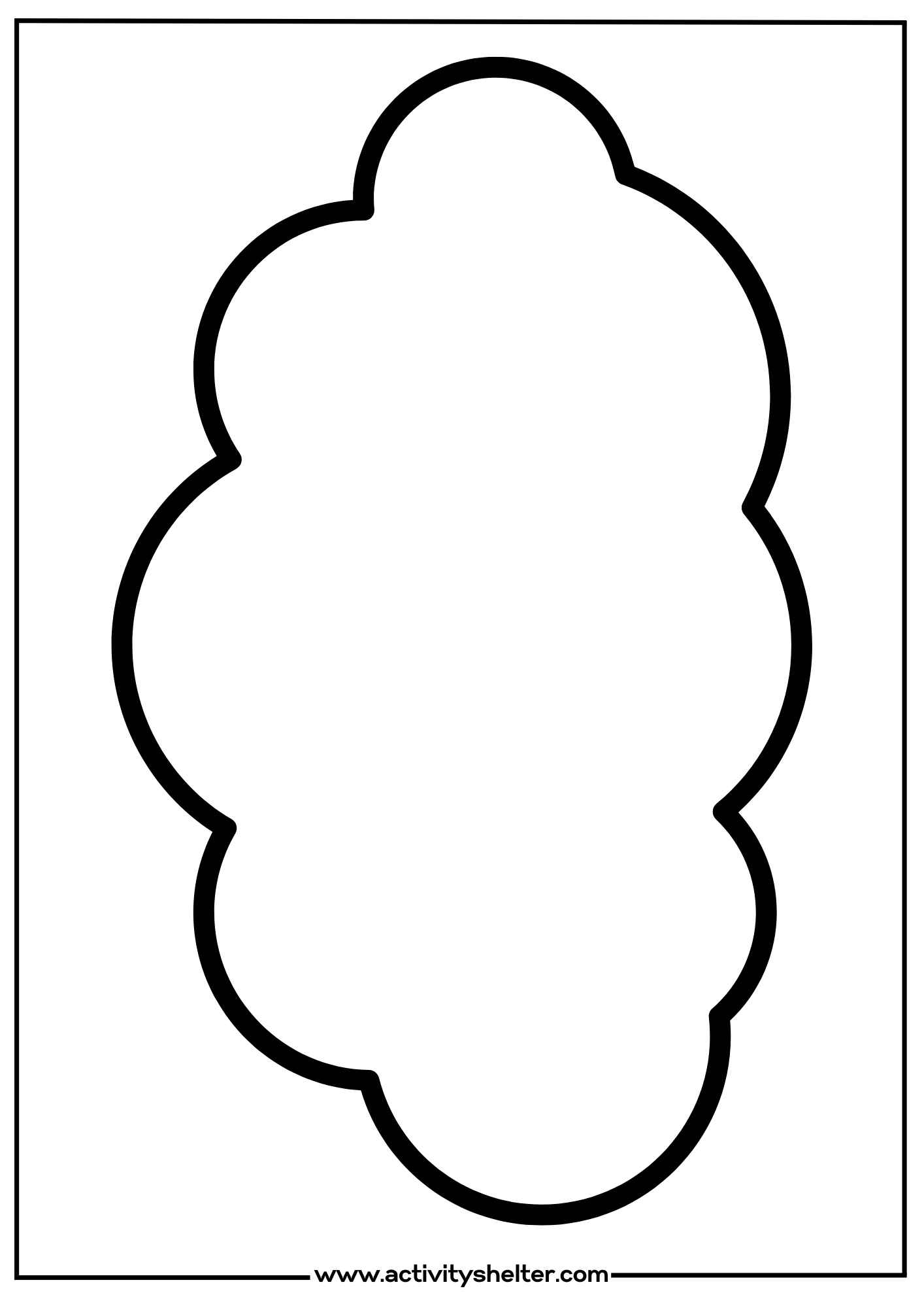 Free Printable Cloud Template
