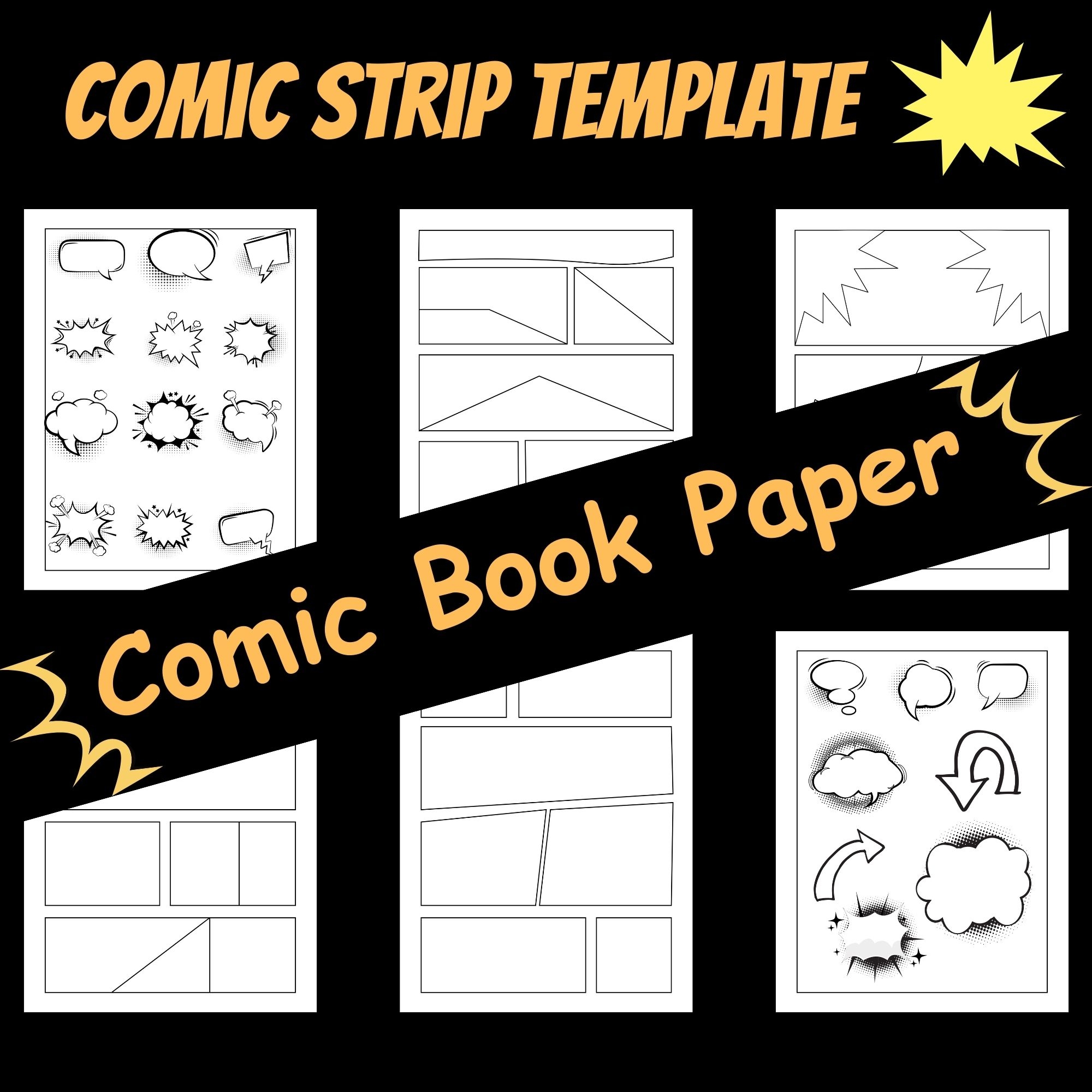 Free Printable Comic Strip Template