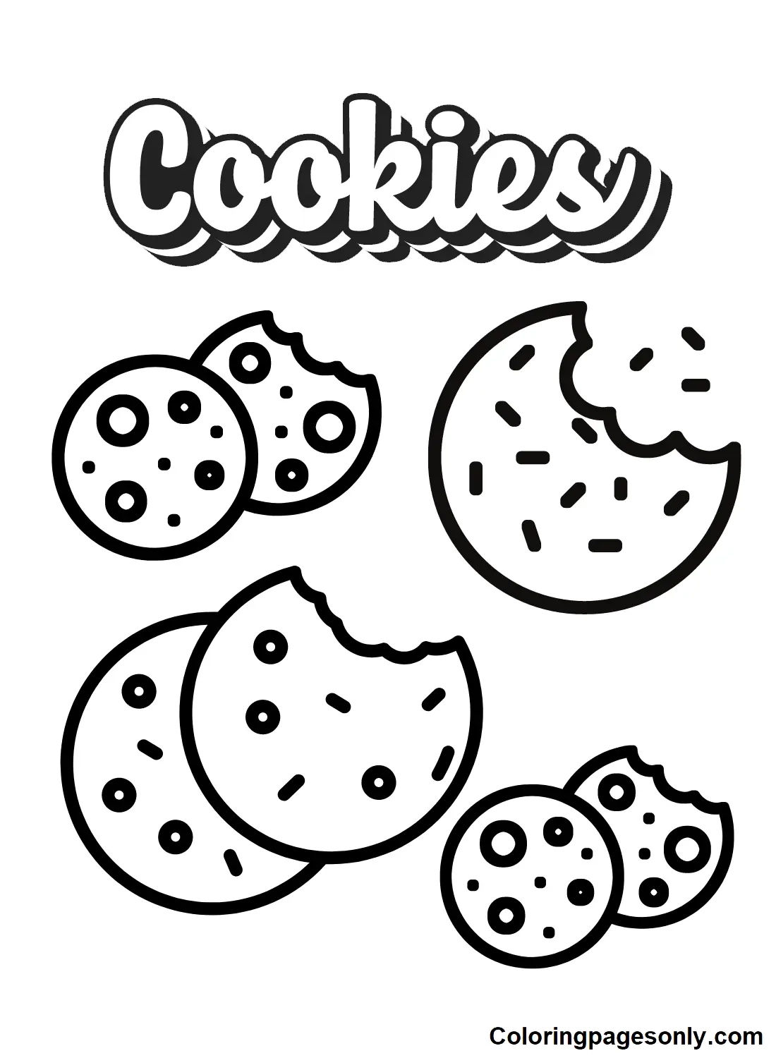 Cookie Coloring Pages To Print Free Printable Coloring Pages
