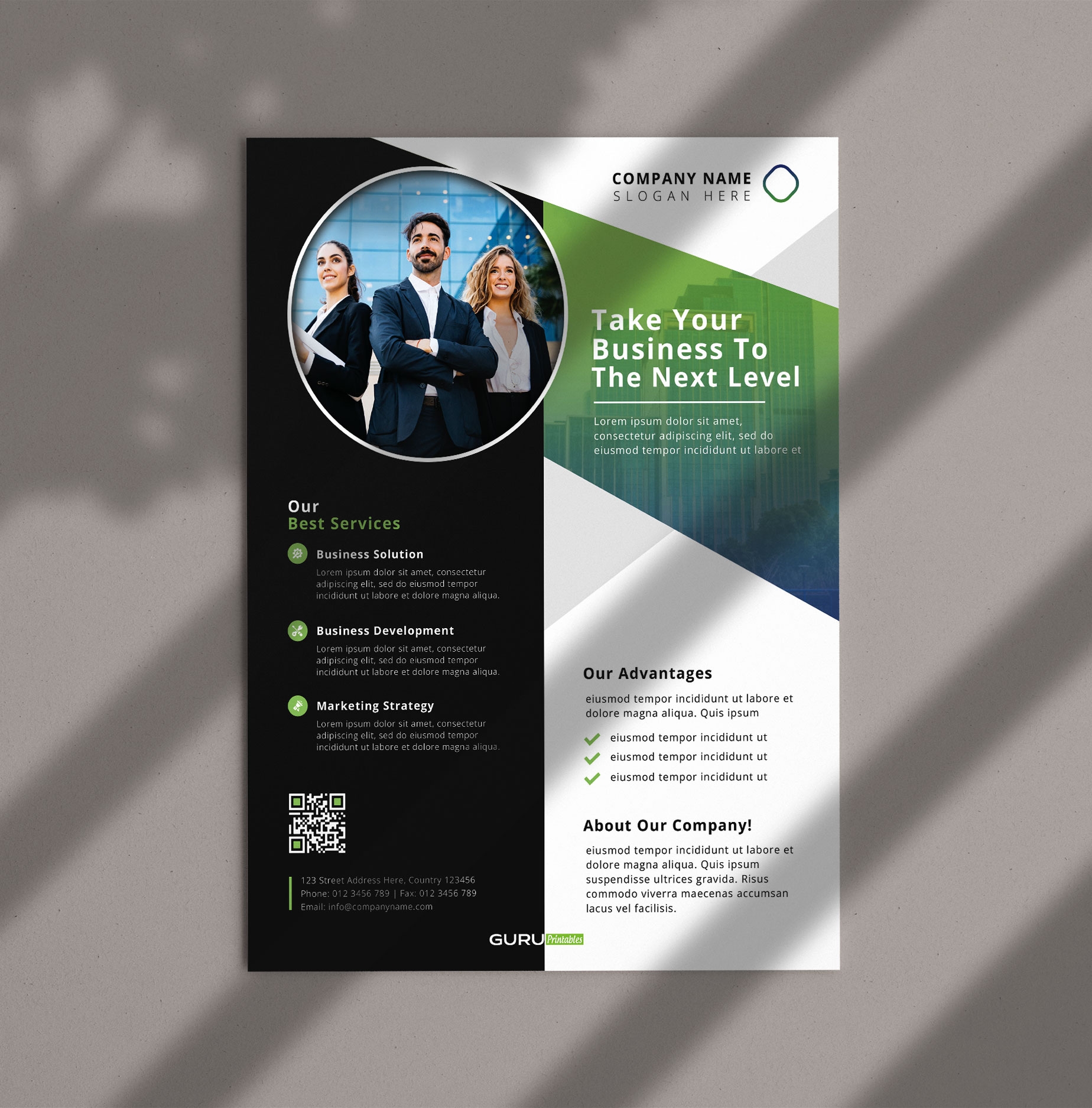Corporate Flyer Templates Guru Printables