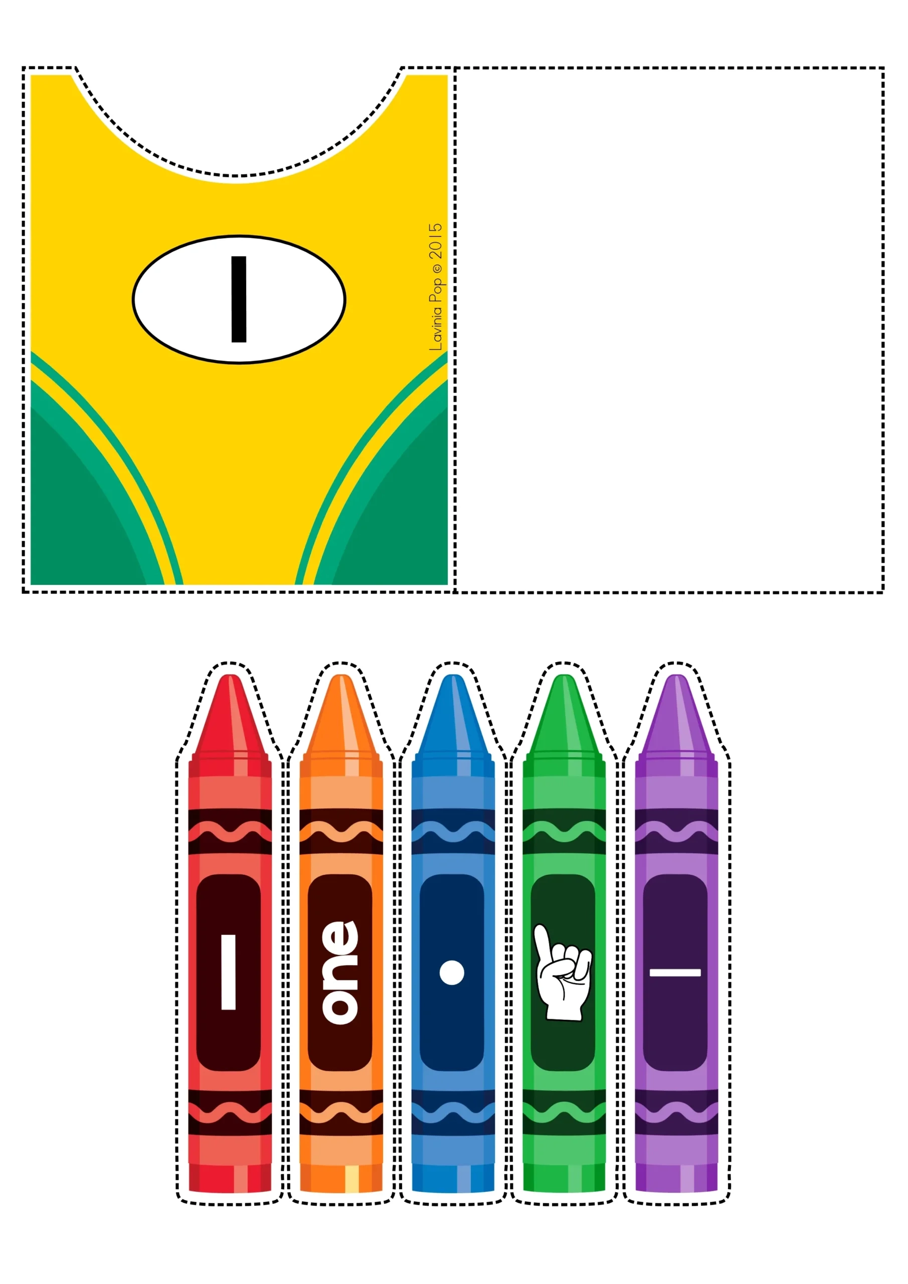 Crayon Box Number Match 1 10
