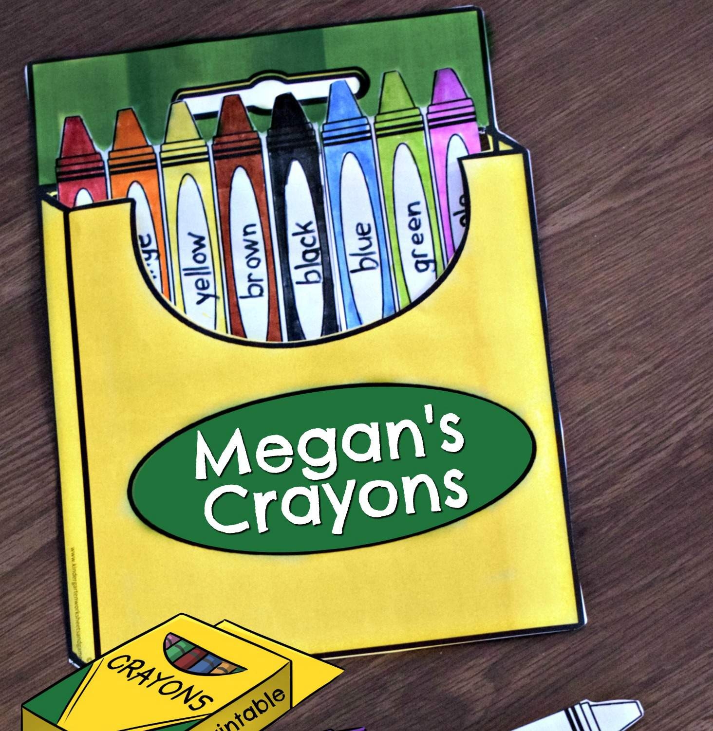 Printable Crayon Box Template