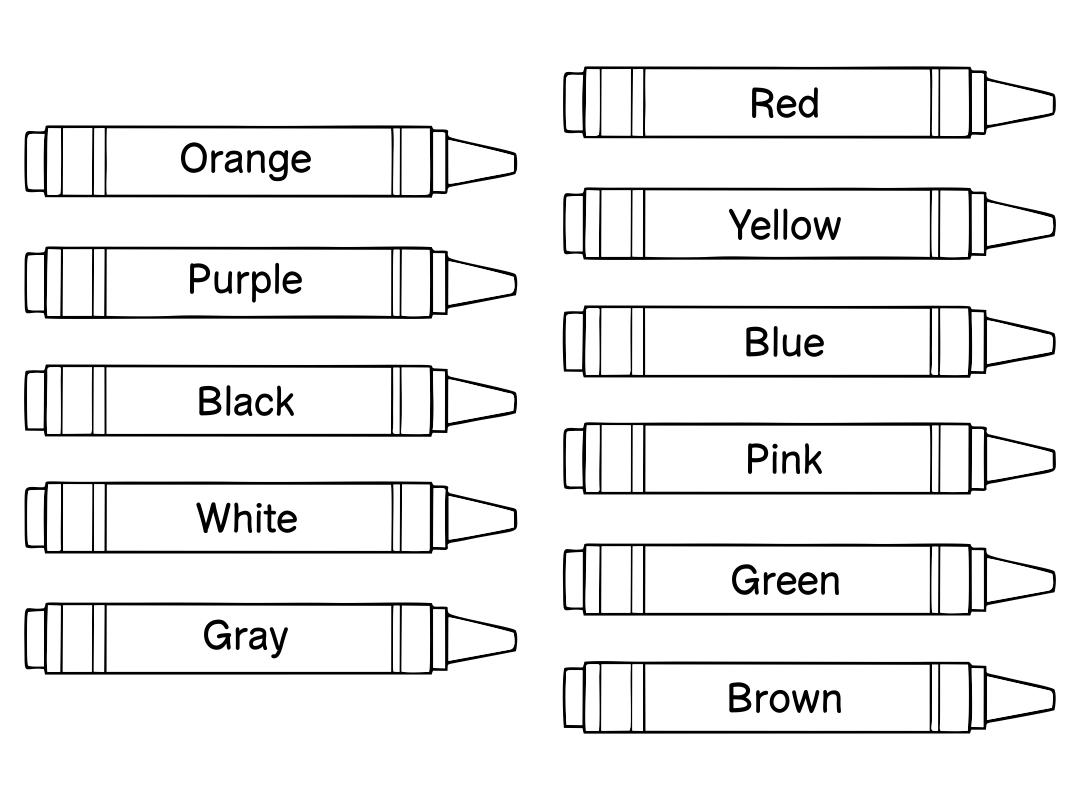 Printable Blank Crayon Template
