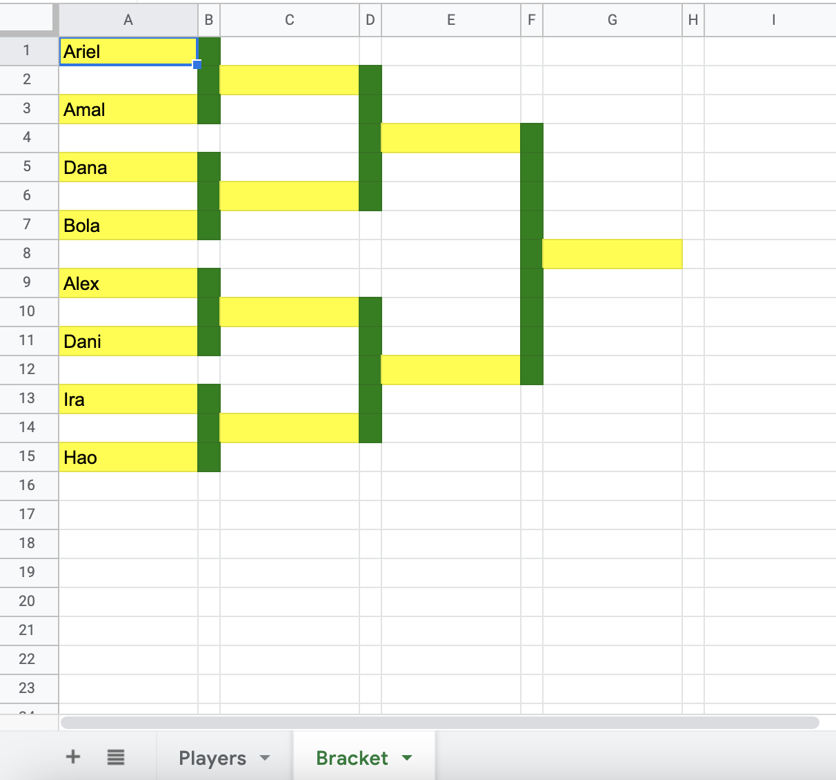 Printable Tournament Bracket Template