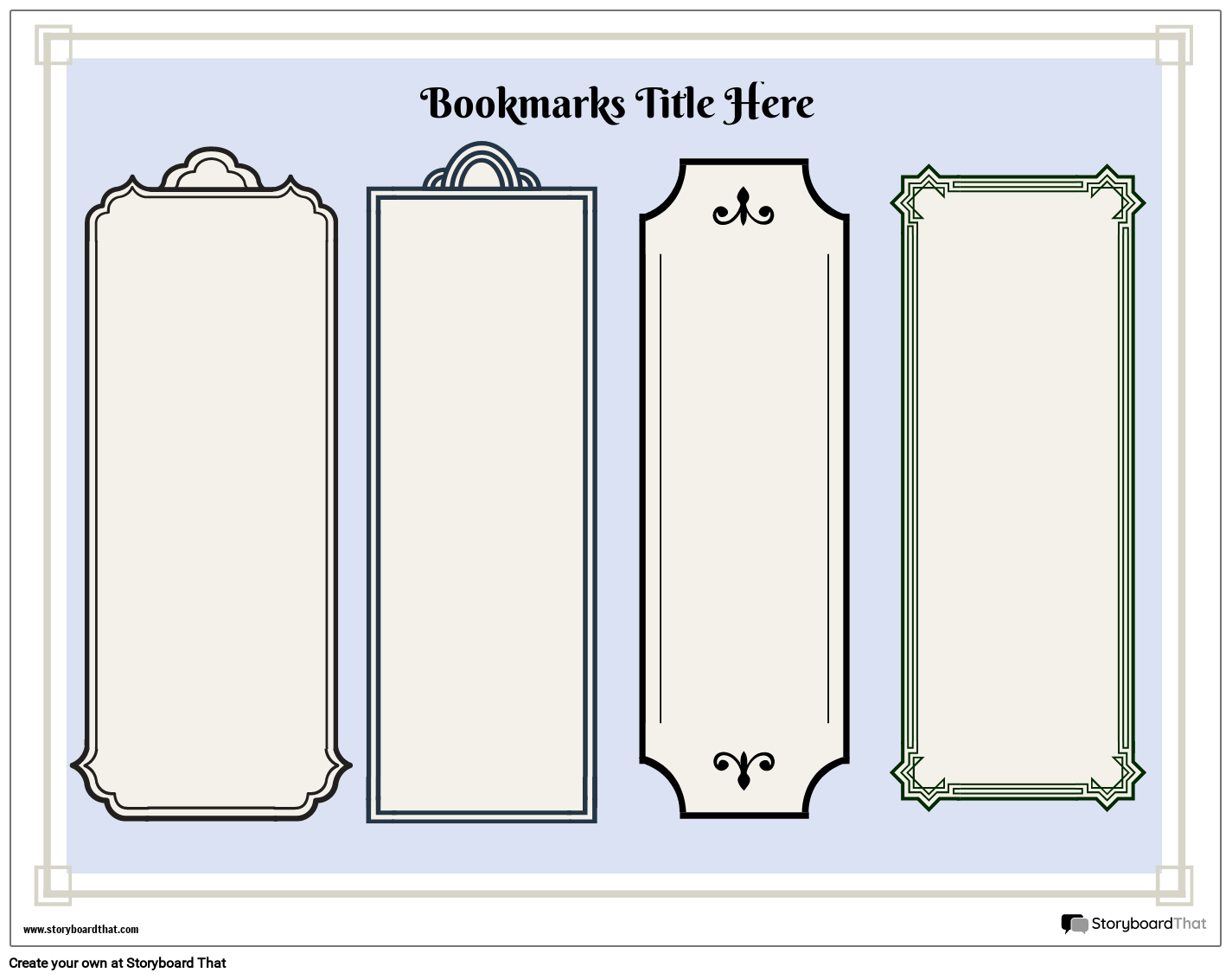 Create Custom Bookmarks Online With Storyboard That In 2025