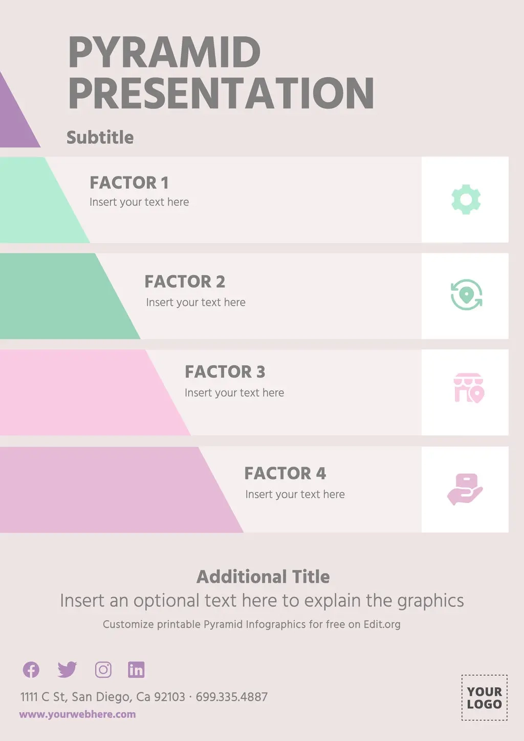 Create Free Pyramid Infographics Online