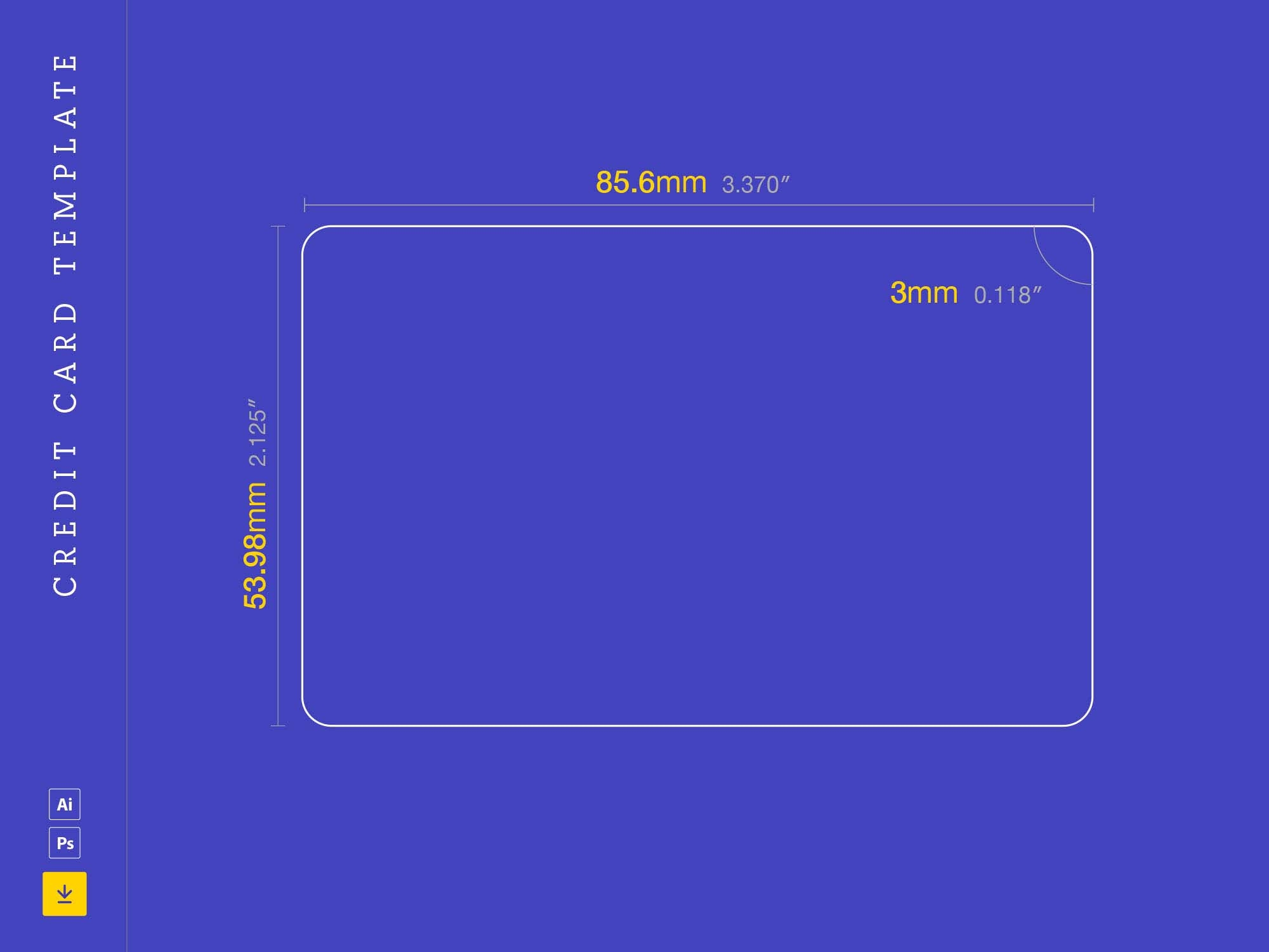 Credit Card Template Printable