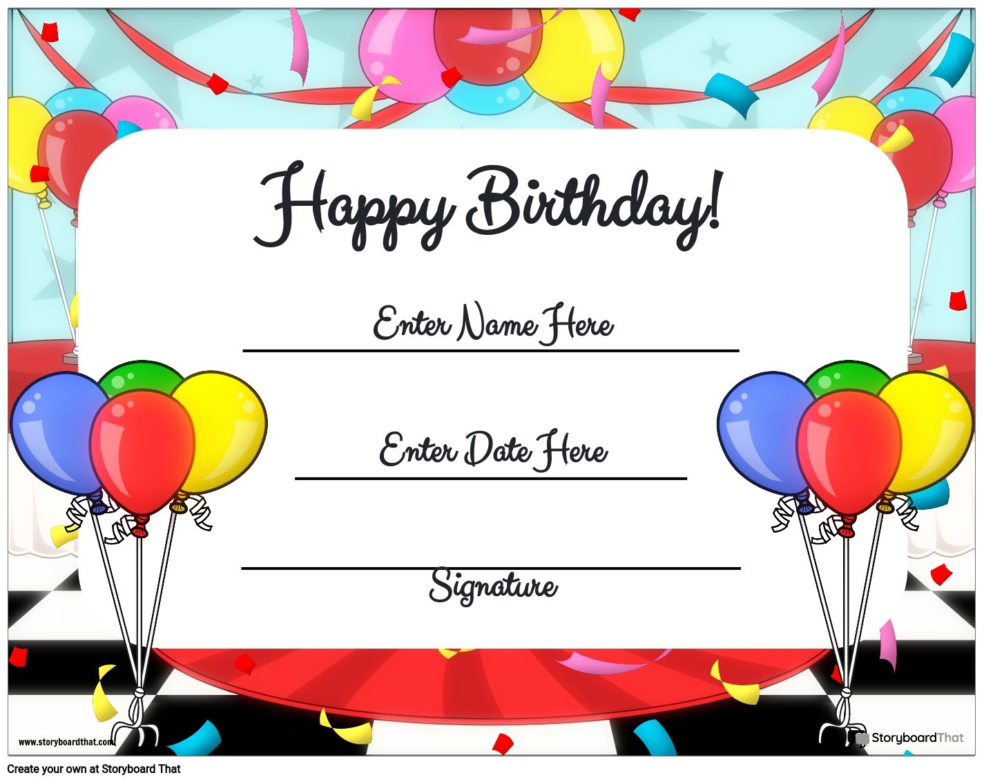 Custom Birthday Gift Certificates Free Printable Templates Custom Birthday Gift Certificates Free Printable Templates