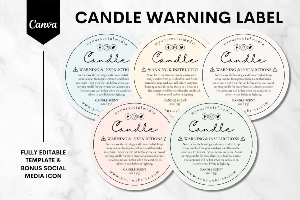 Free Printable Candle Template