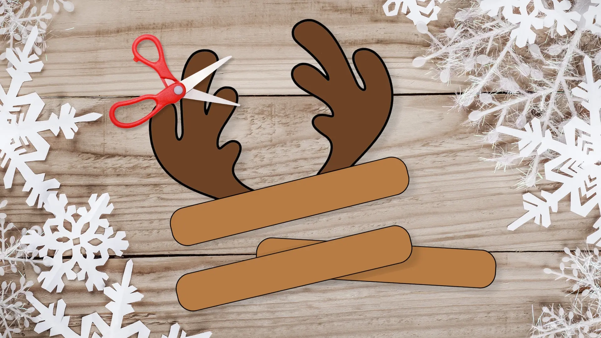 Cute Printable Reindeer Antlers Craft Template Simple Mom Project