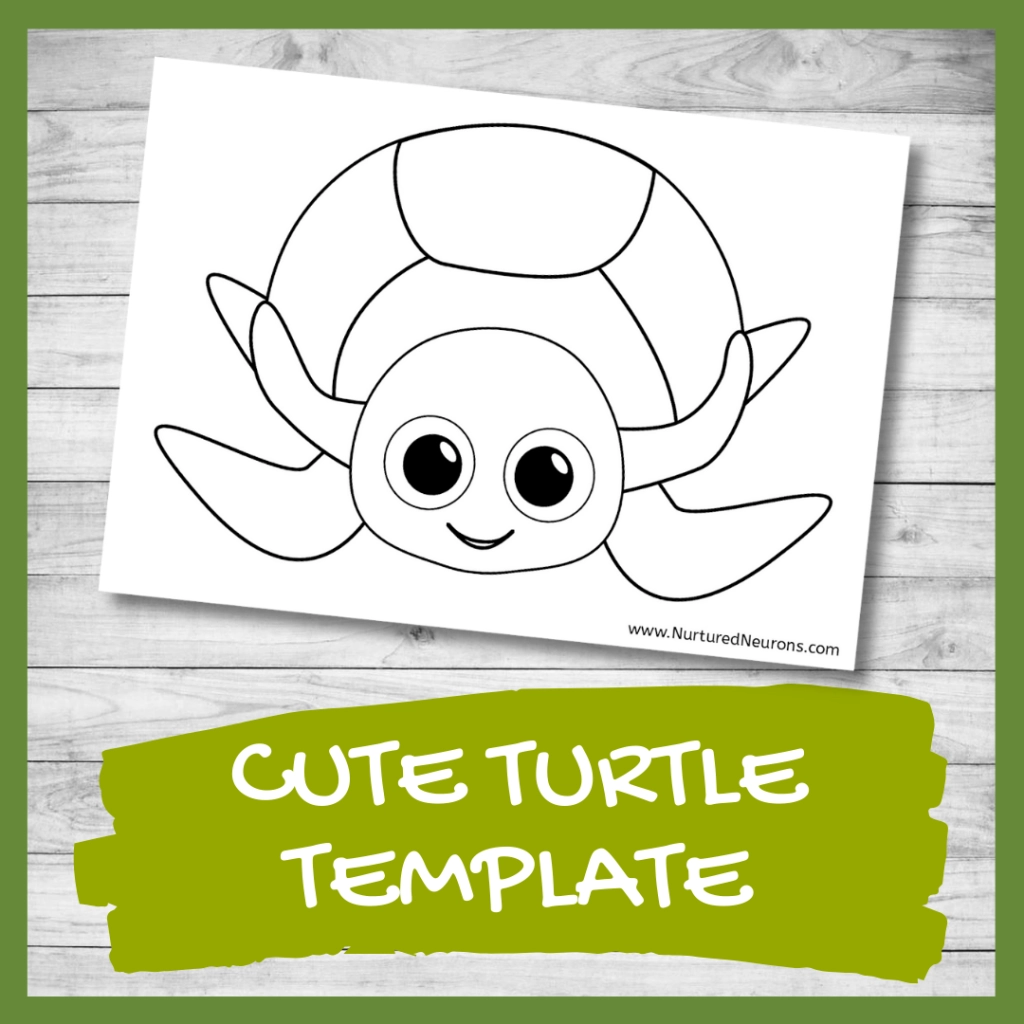 Cute Turtle Template Great For Preschool Crafts Nurtured Neurons