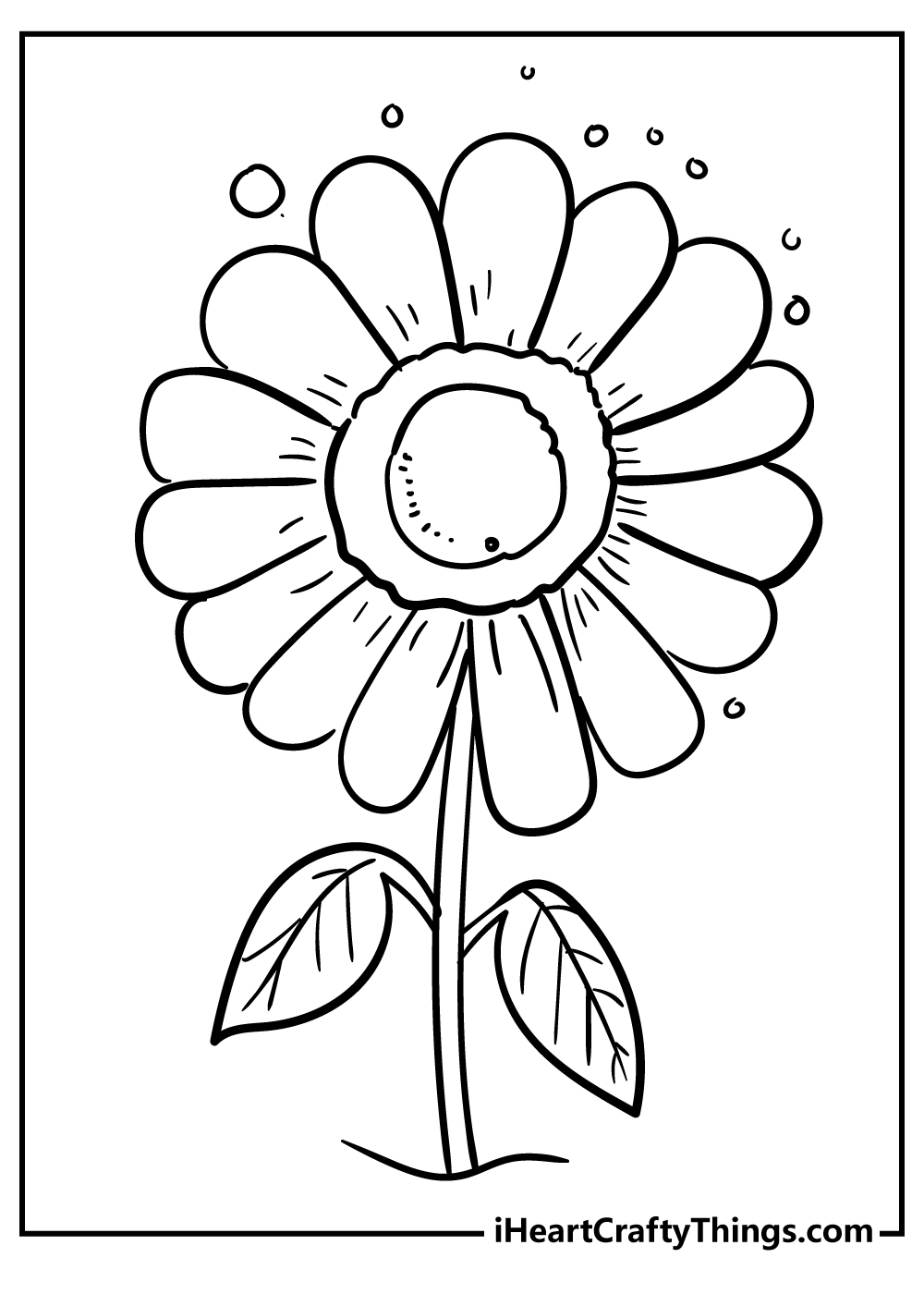 Free Printable Daisy Flower Template