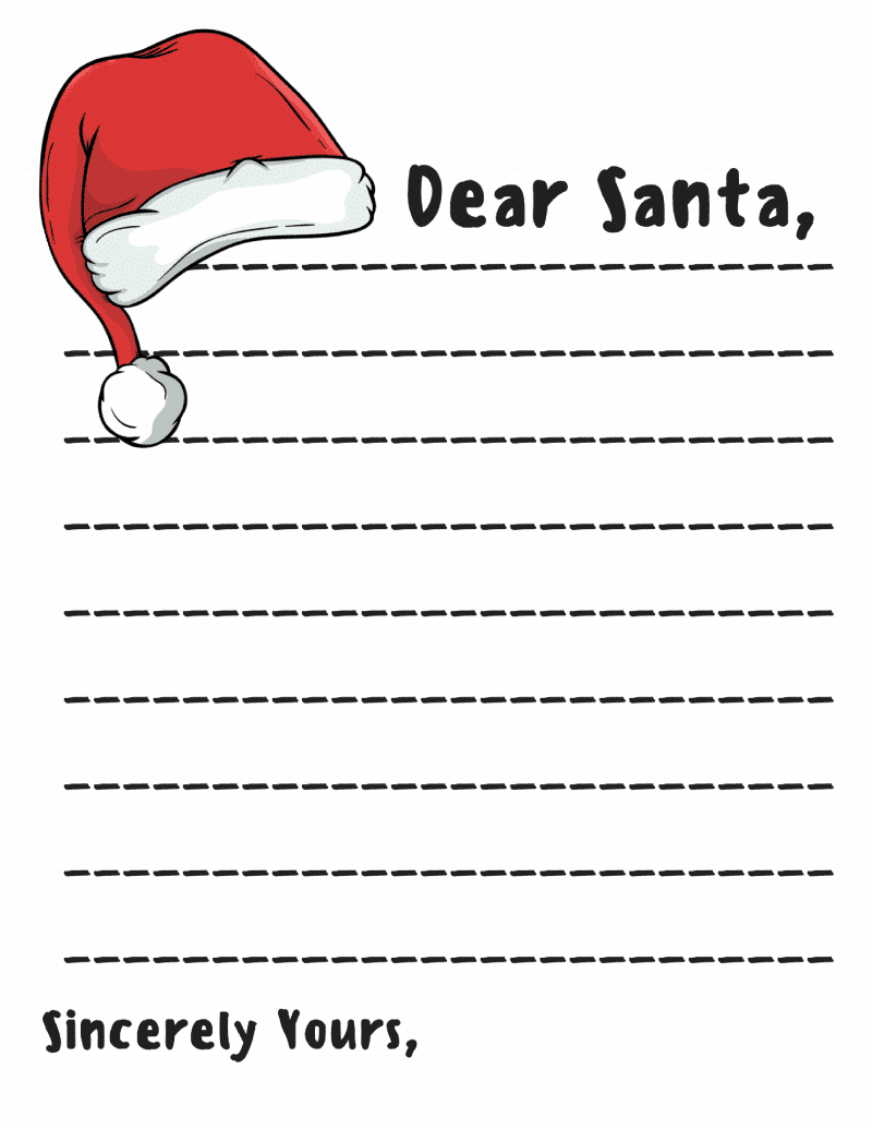 Free Printable Template For Santa Letter