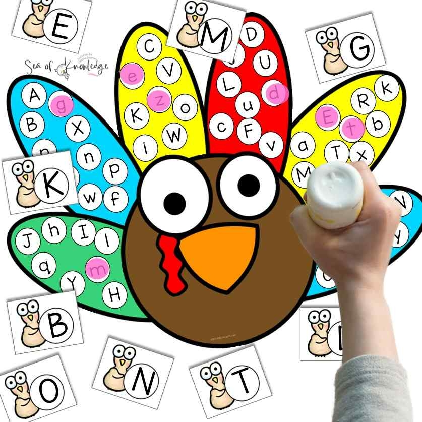 Disguise Turkey Template Alphabet Game Disguise Turkey Template Alphabet Game