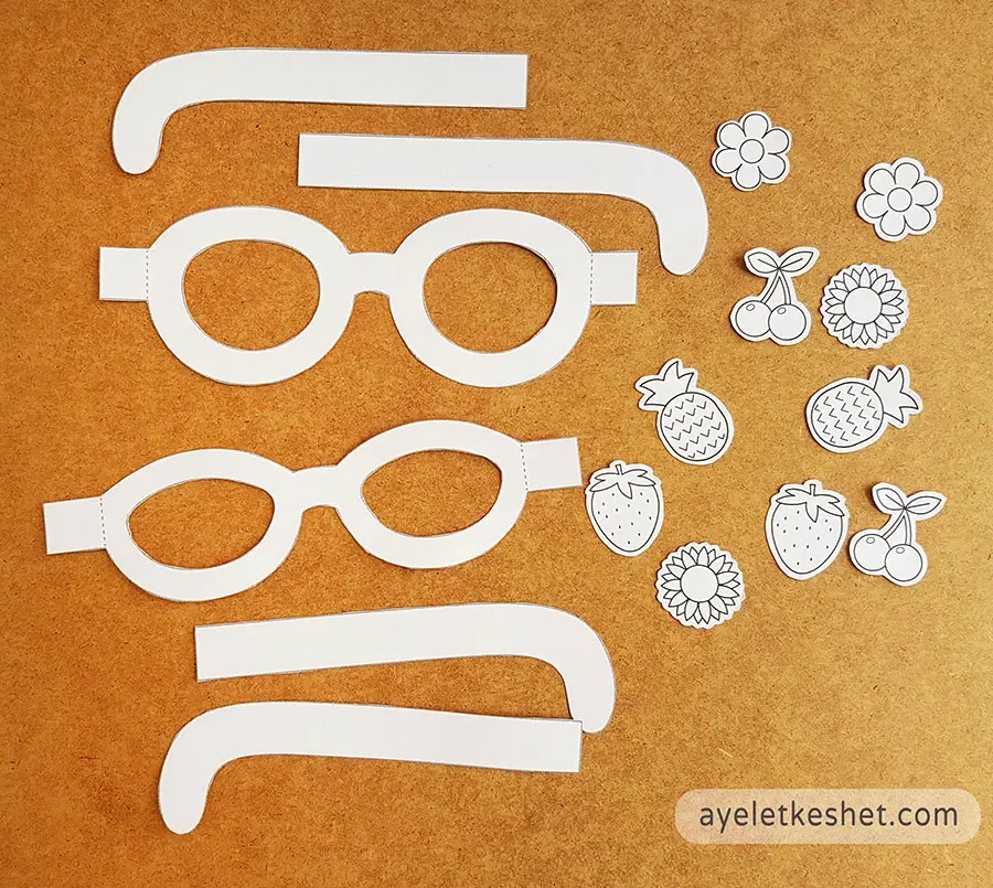 DIY Craft Paper Sunglasses With Templates Ayelet Keshet