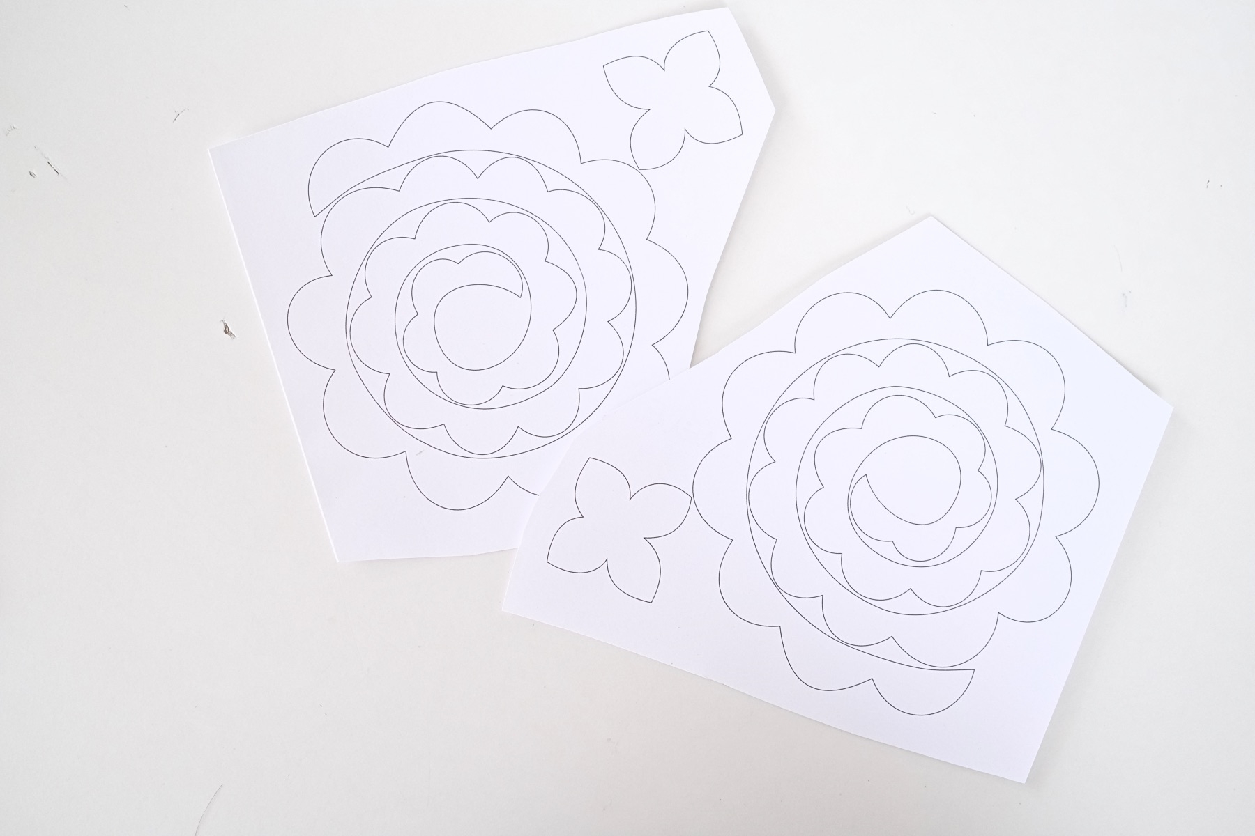 Printable Flowers Template