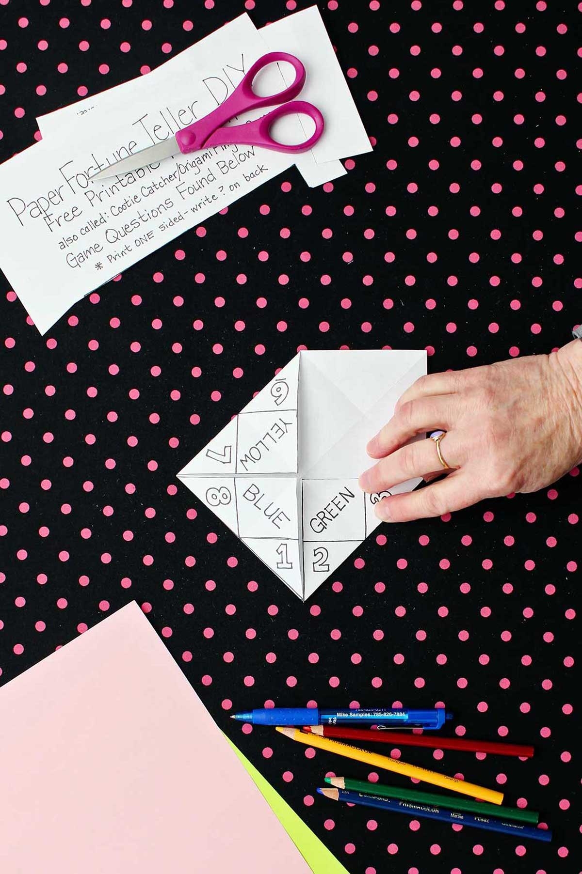 DIY Origami Paper Fortune Teller Cootie Catcher Welcome To Nana s
